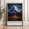 Mount Kailash Wall Art, Sacred Mountain Decor, Tibetan Landscape Art, High Quality Wall Print, Spiritual Home Decor, Nature Painting