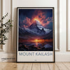 Mount Kailash Wall Art, Tibetan Mountain Landscape Print, Sacred Himalayan Art, Spiritual Wall Decor, Nature Photography Poster