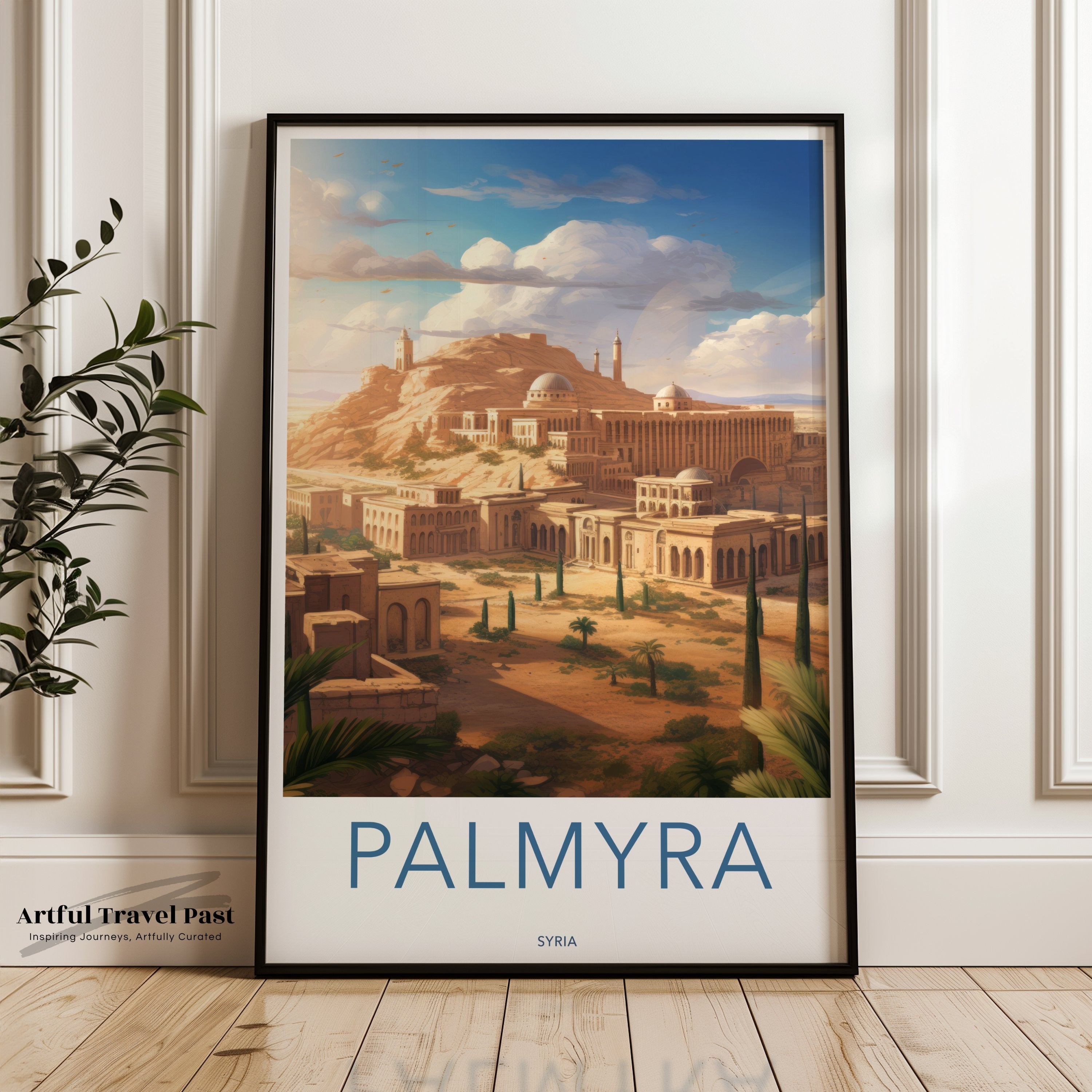 Palmyra Wall Art, Historical Syrian Architecture, Ancient Cityscape Poster, Cultural Heritage, Home Decor, Fine Art Print