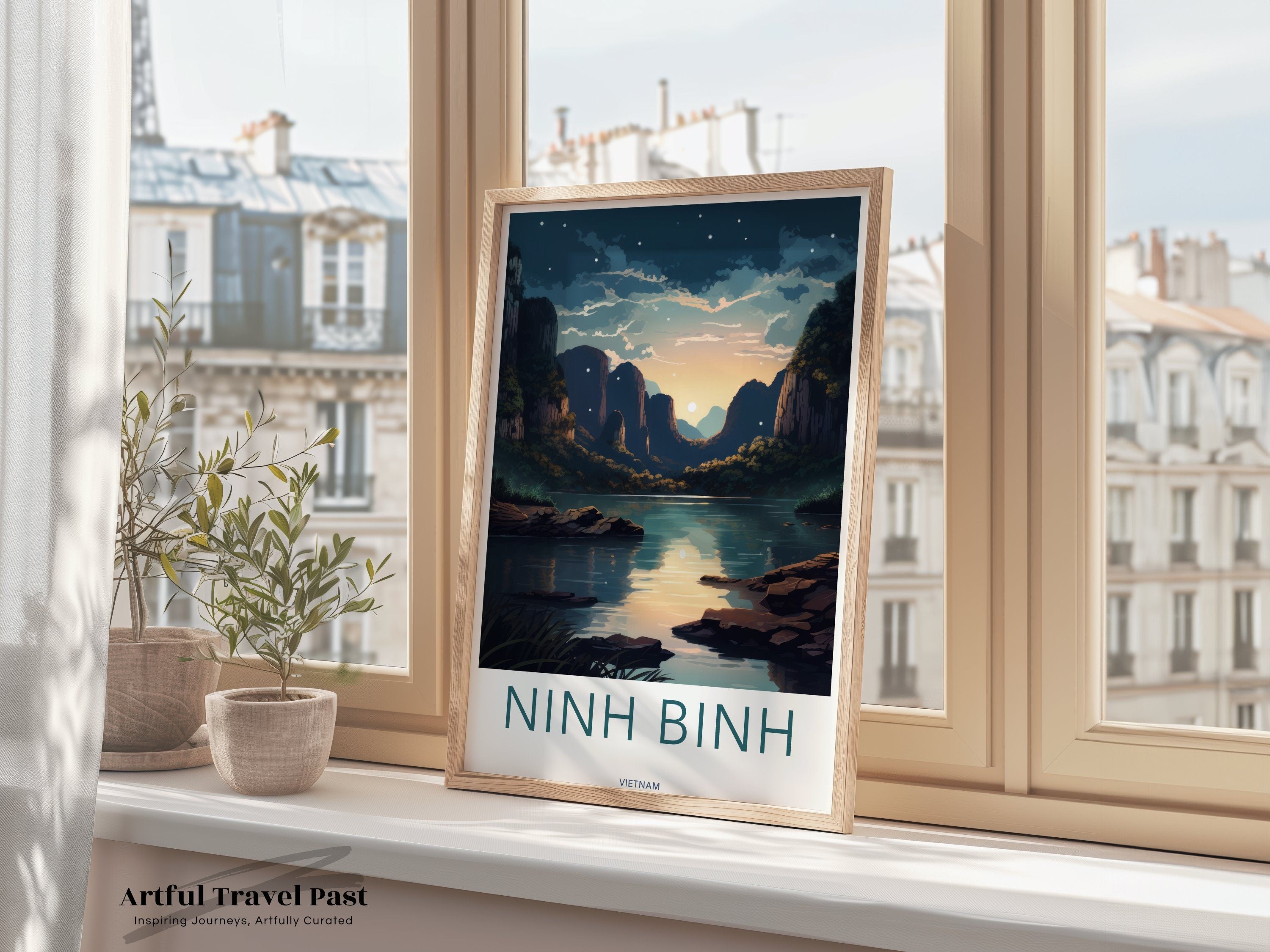 Ninh Binh Wall Art, Vietnam Landscape Print, Historical and Cultural Significance, Nature and Architectural Wonders, Travel Decor