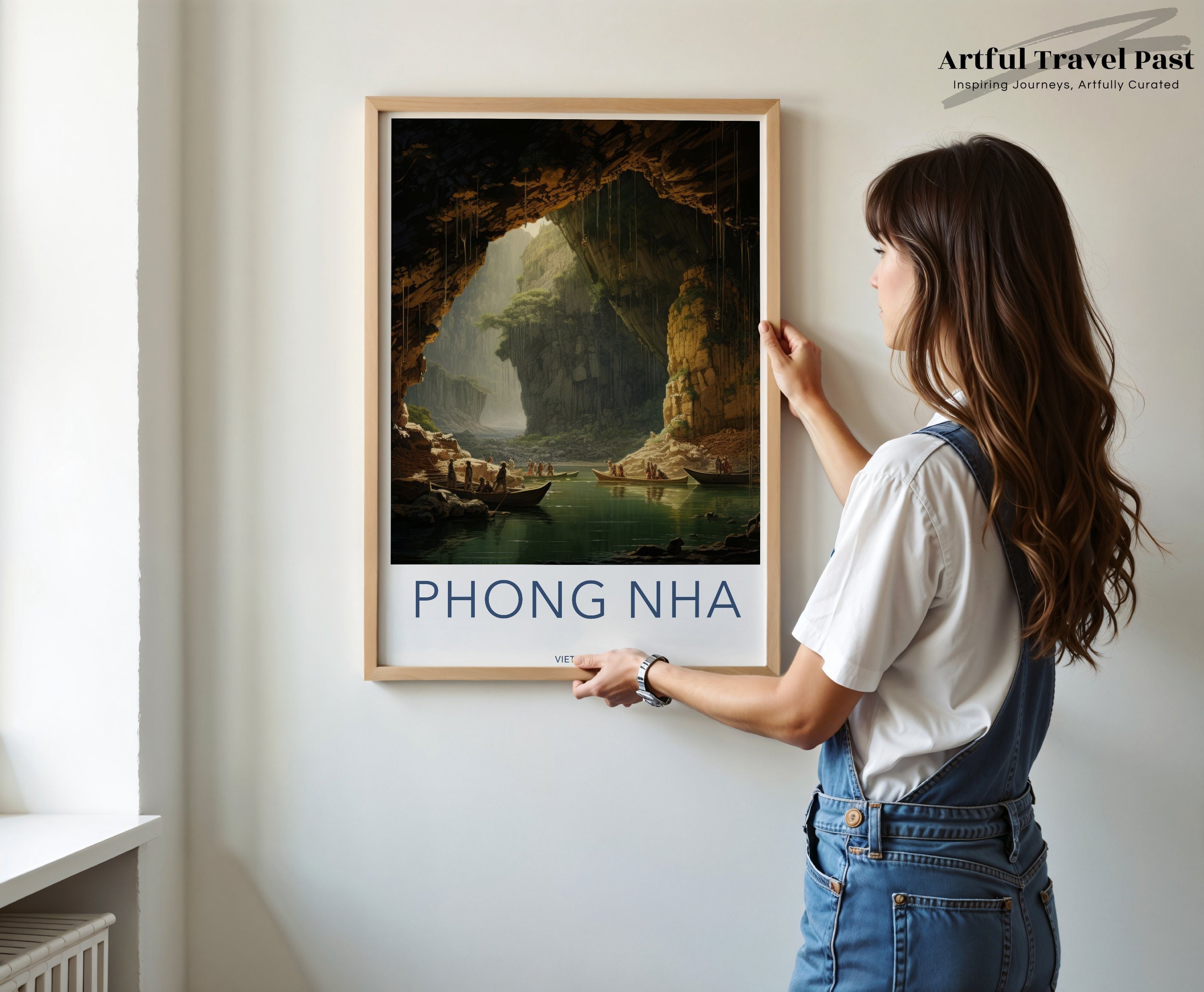 Phong Nha Vietnam Wall Art Print, Captivating Landscape Wall Decor, Nature Cave Art, Southeast Asia Travel Poster, Home Office Decor