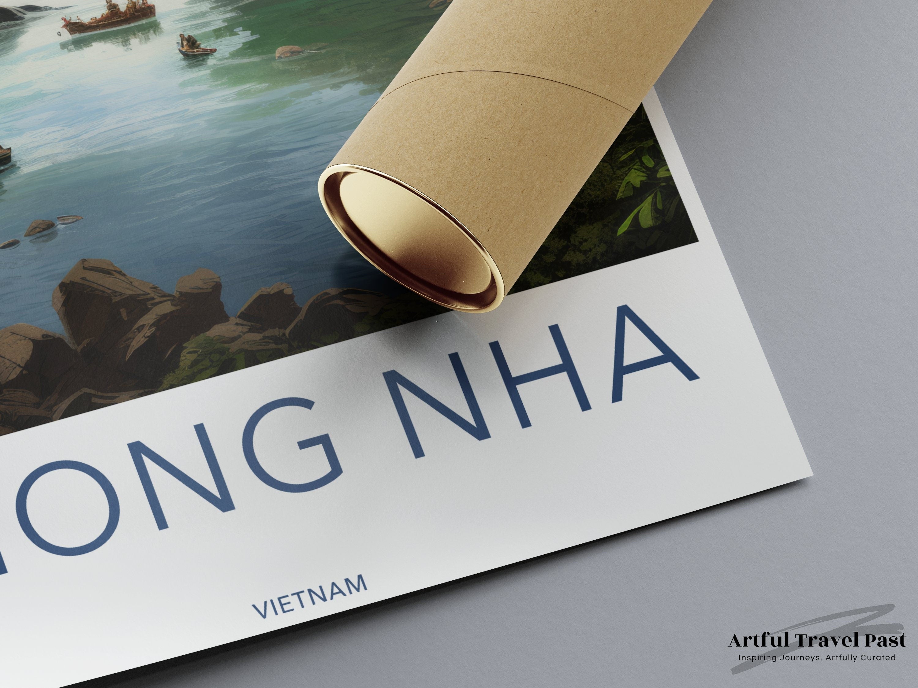 Phong Nha Wall Art, Vietnam Scenic Landscape Poster, Southeast Asia Travel Decor, Nature Print, UNESCO Heritage Site, Mountain Artwork