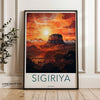 Sigiriya Wall Art, Historic Sri Lanka Landmark, Cultural Landscape Print, Architectural Wonders, Natural Beauty, Sunsets and Scenery