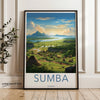 Sumba Indonesia Scenic Landscape Wall Art, Beautiful Natural View Poster, Tropical Paradise Home Decor, Travel Photography Print