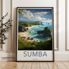 Sumba Indonesia Wall Art, Scenic Beach Print, Coastal Decor, Tropical Island Landscape, Travel Poster, Photography Home Decor