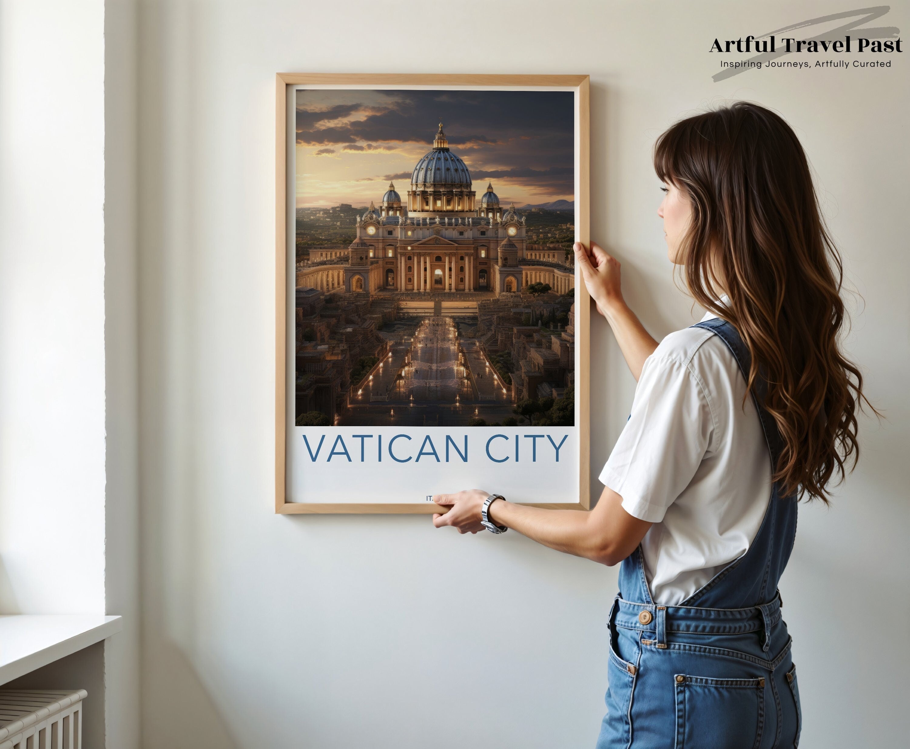 Vatican City Wall Art, Scenic Italy Print, Historic Architecture Poster, Cultural Landmark Decor, Travel Photography, Home Decor