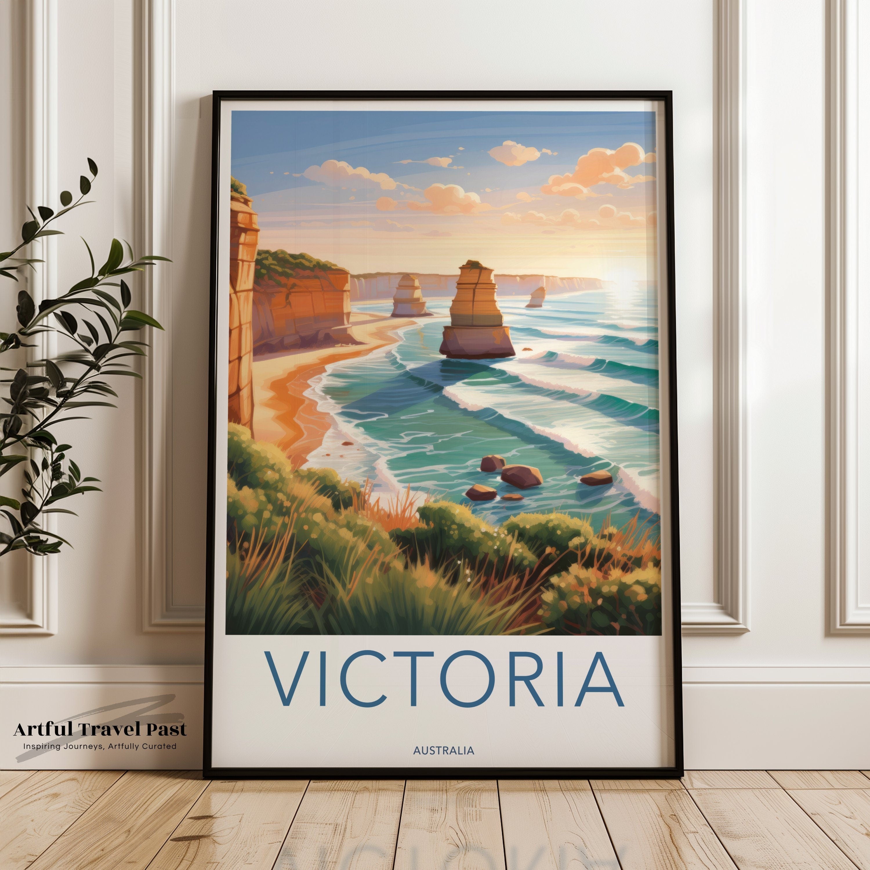 Victoria Australia Wall Art, Coastal Landscape Print, Australian Nature Decor, Ocean View Poster, Scenic Travel Destination Art