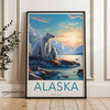 Wall Art Alaska Poster | Artic Wildlife  | USA Wall Art