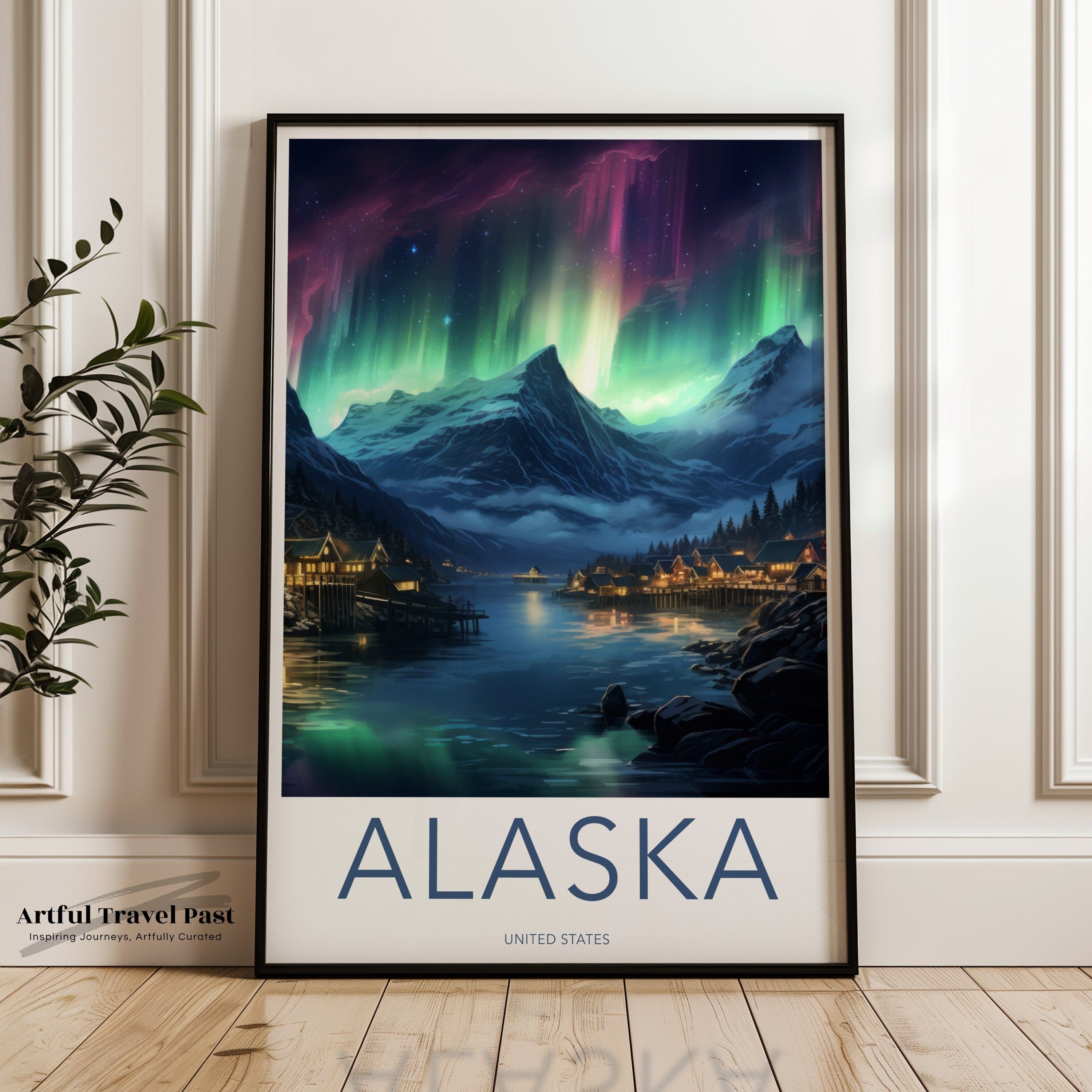 Wall Art Alaska Poster | Arctic Night Sky | USA Wall Art