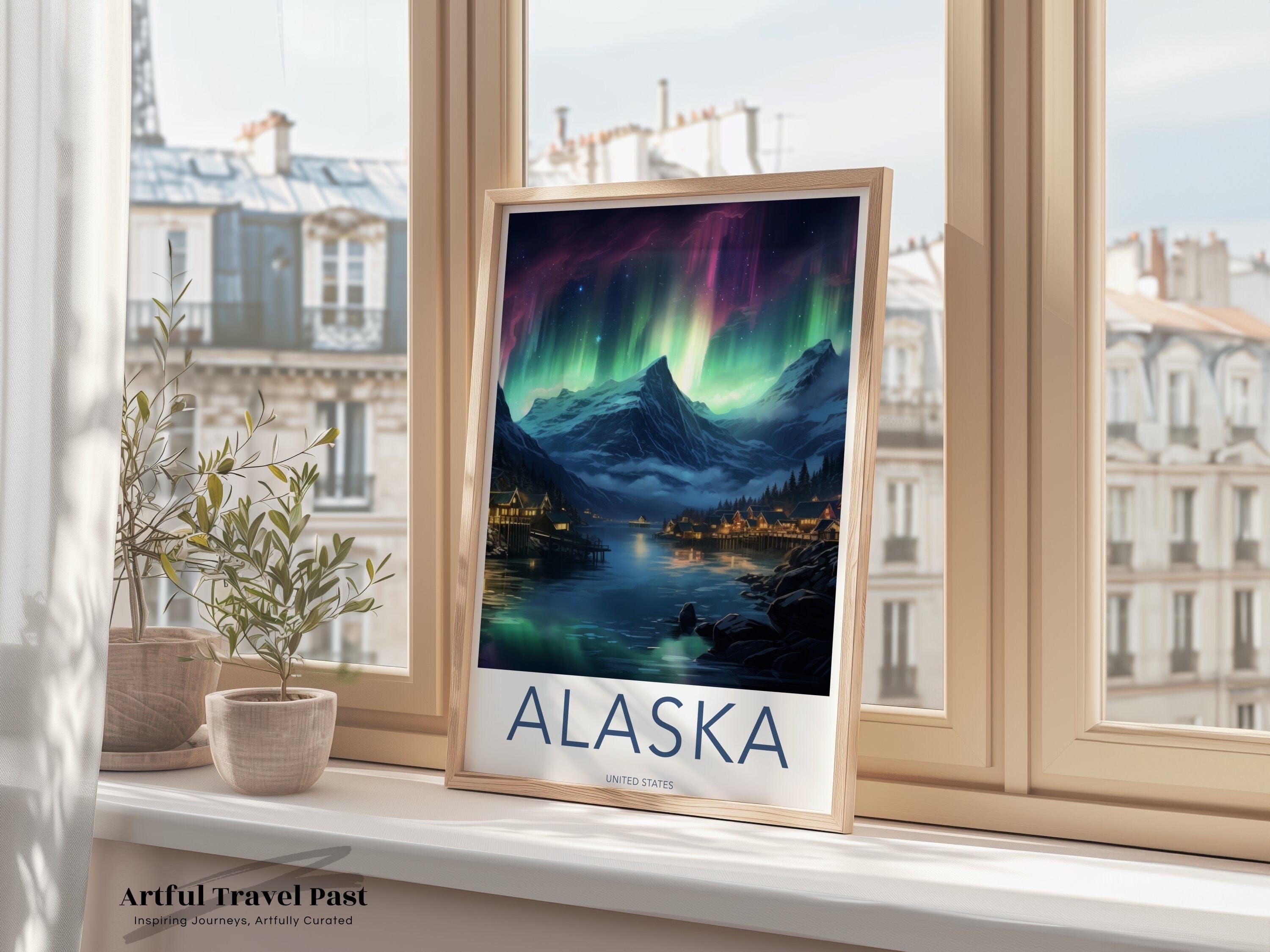 Wall Art Alaska Poster | Arctic Night Sky | USA Wall Art