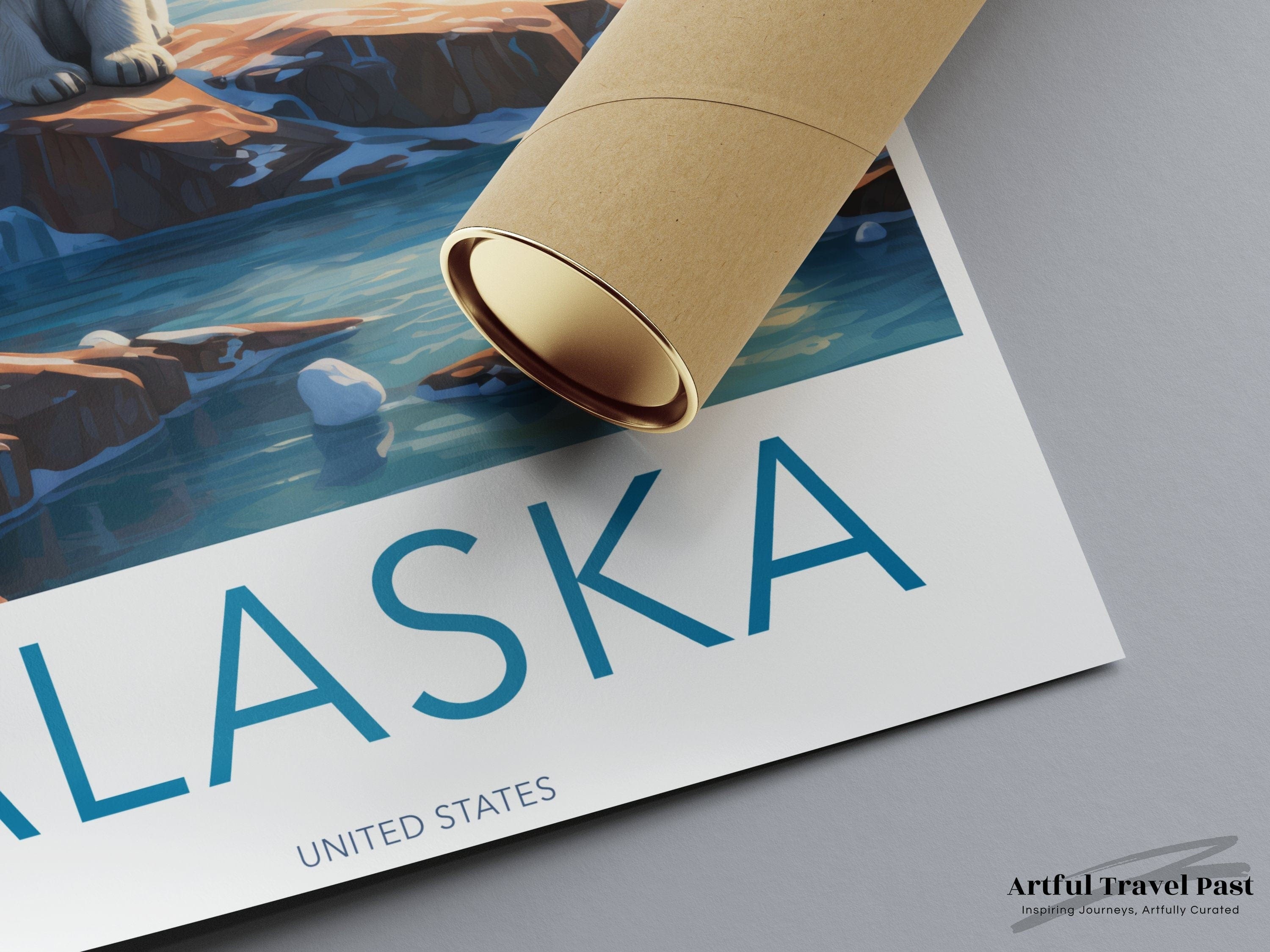 Wall Art Alaska Poster | Artic Wildlife  | USA Wall Art