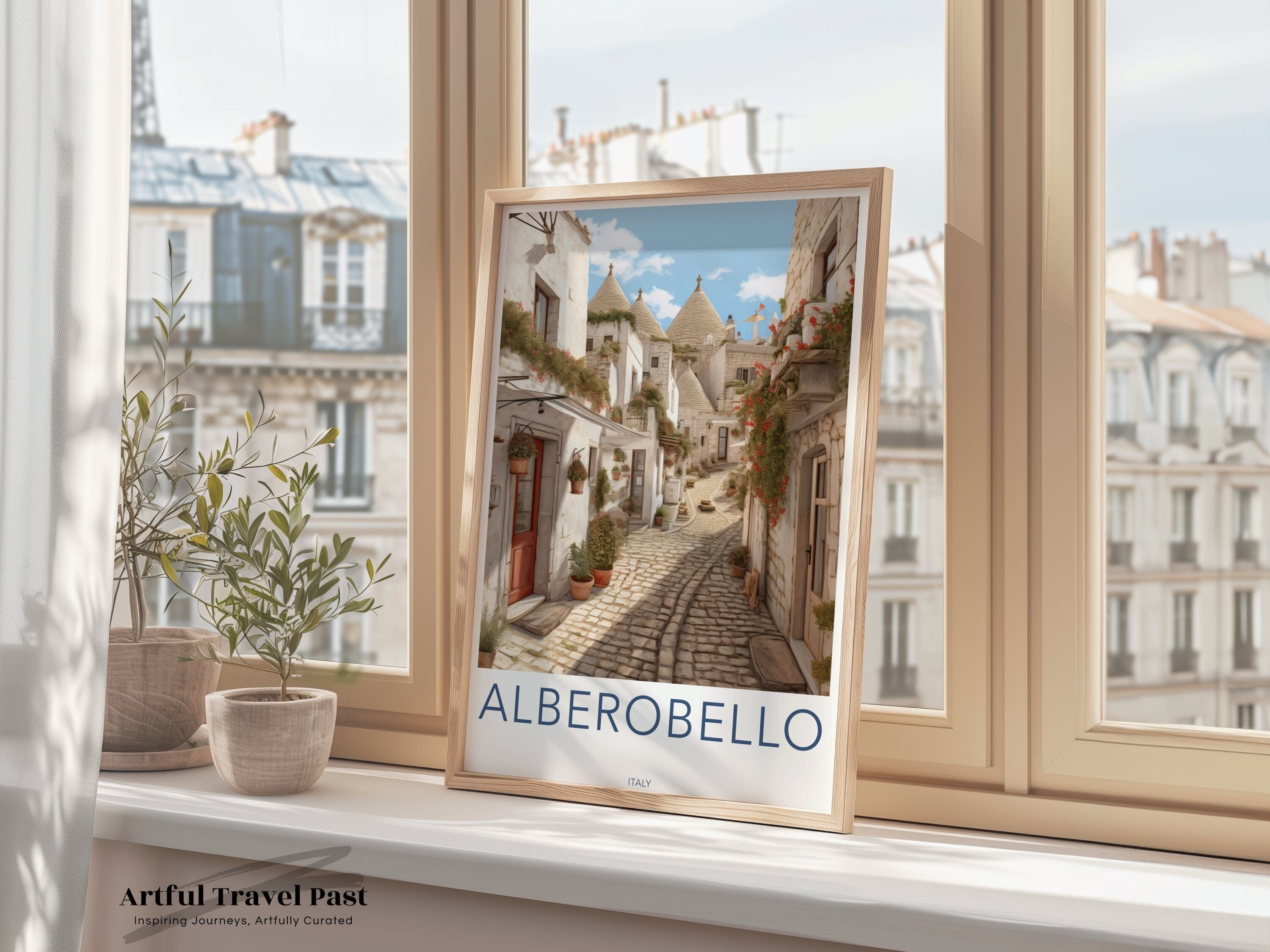 Wall Art Alberobello Poster | Trulli Houses | Italy Wall Art