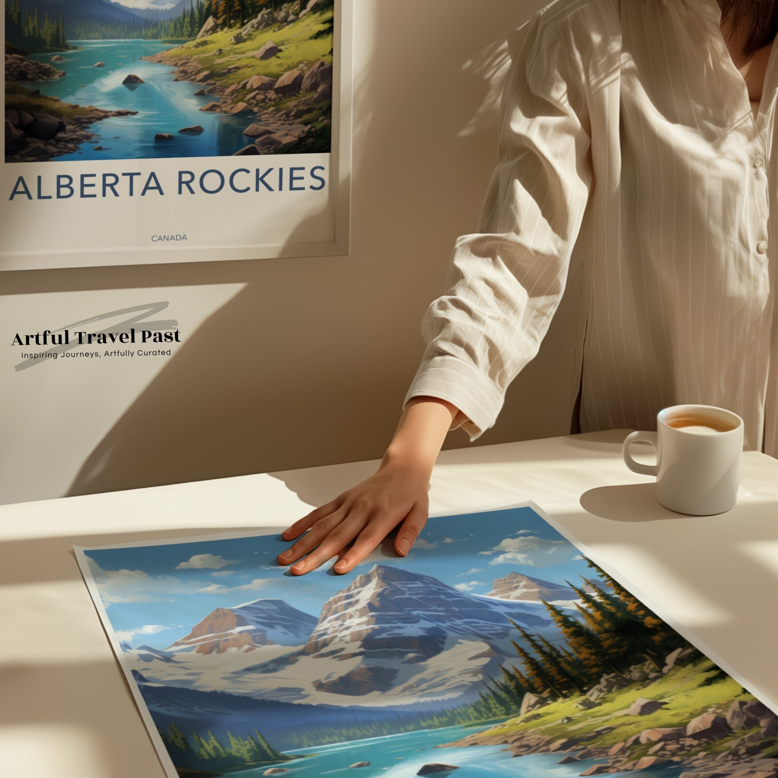 Wall Art Alberta Rockies Poster | Mountain Landscape | Canada Wall Art