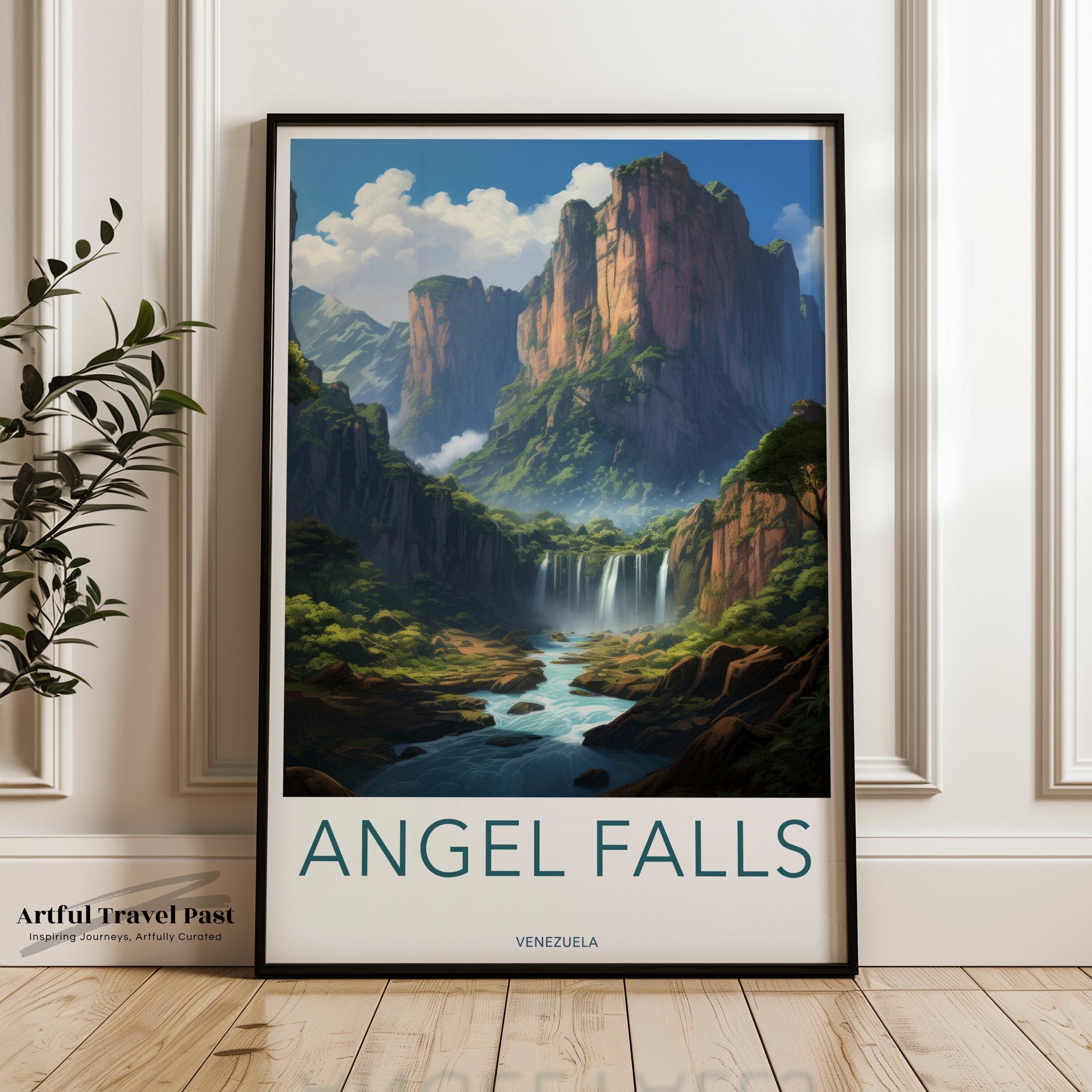 Wall Art Angel Falls Poster | Venezuela Wall Art | Latin America Decor