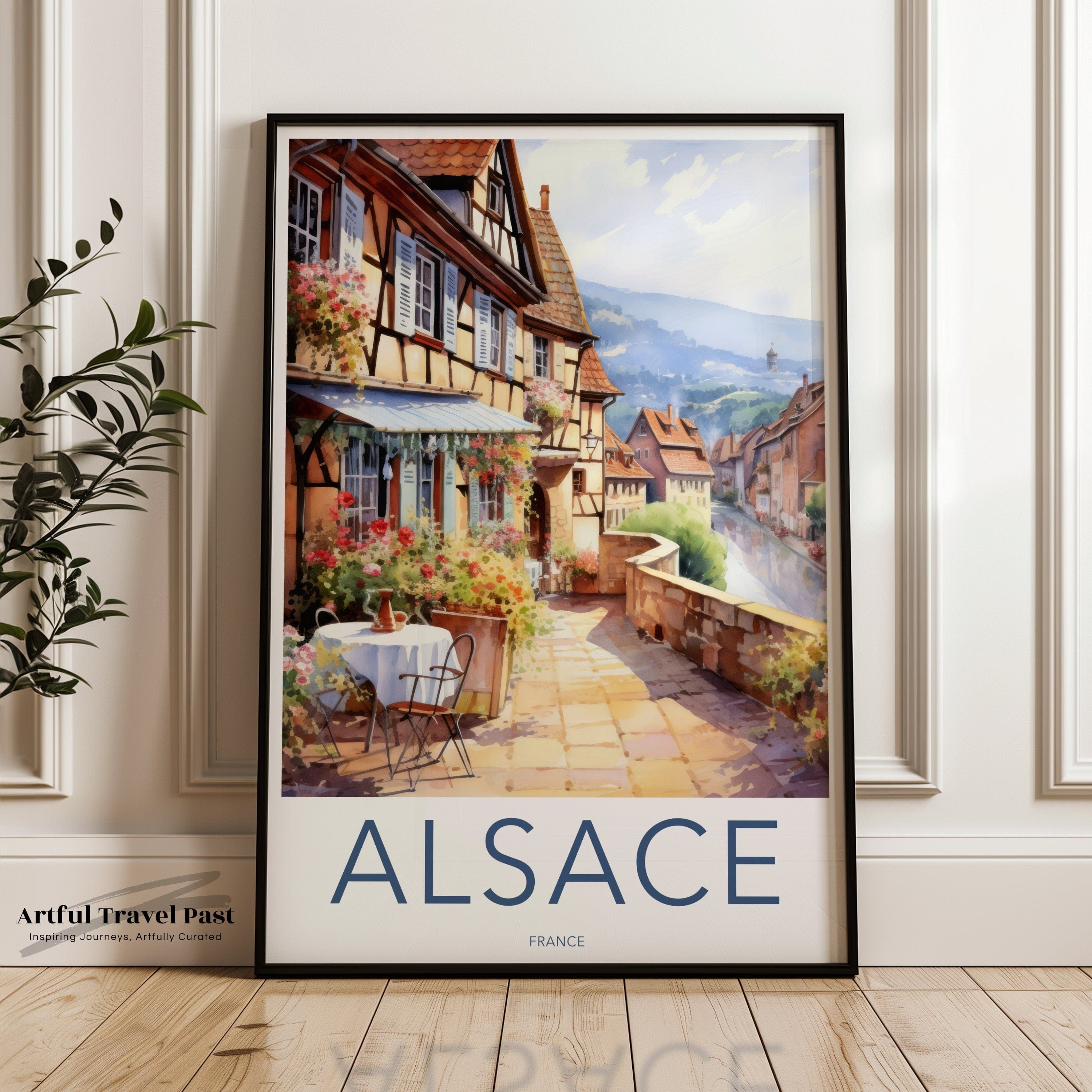 Wall Art Alsace Poster | France Wall Art | Europe Decor