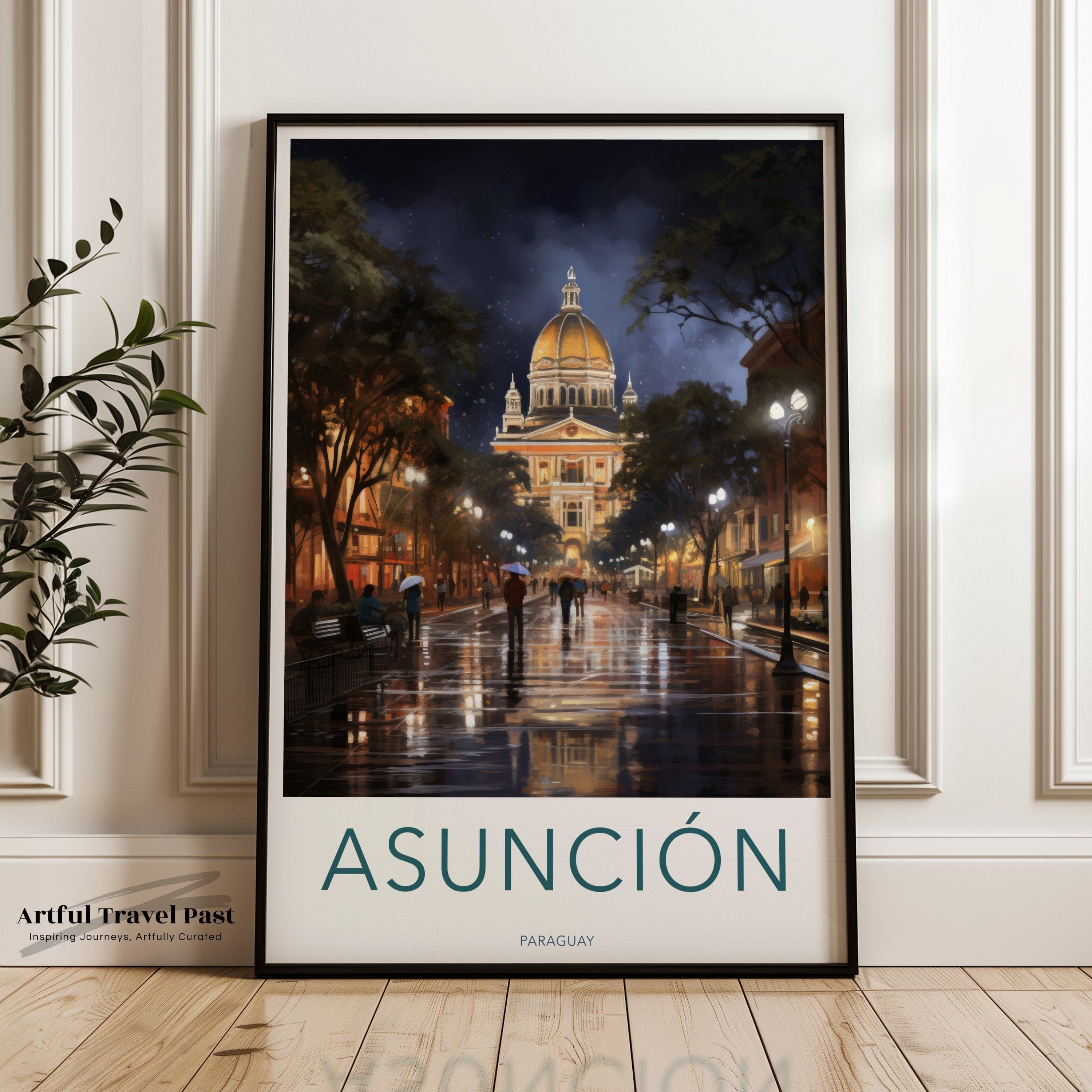 Wall Art Asunción Poster | Paraguay Wall Art | South America Decor