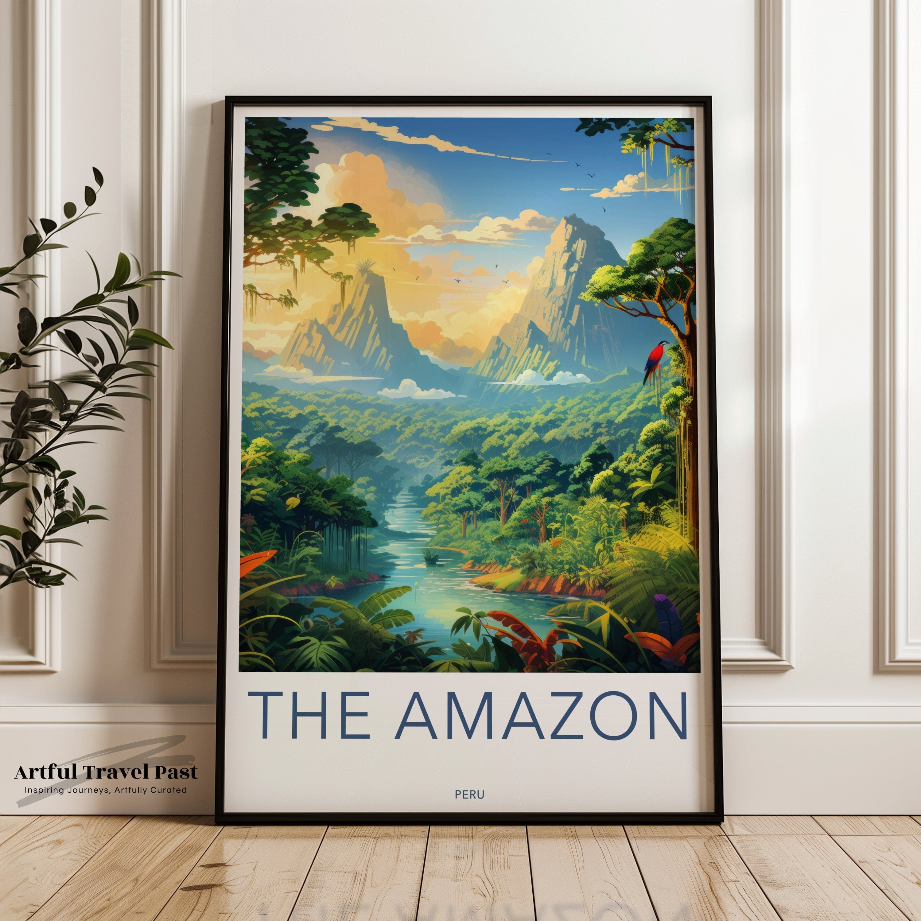 Wall Art Amazon Rainforest Poster | Peru Wall Art | Latin America Decor