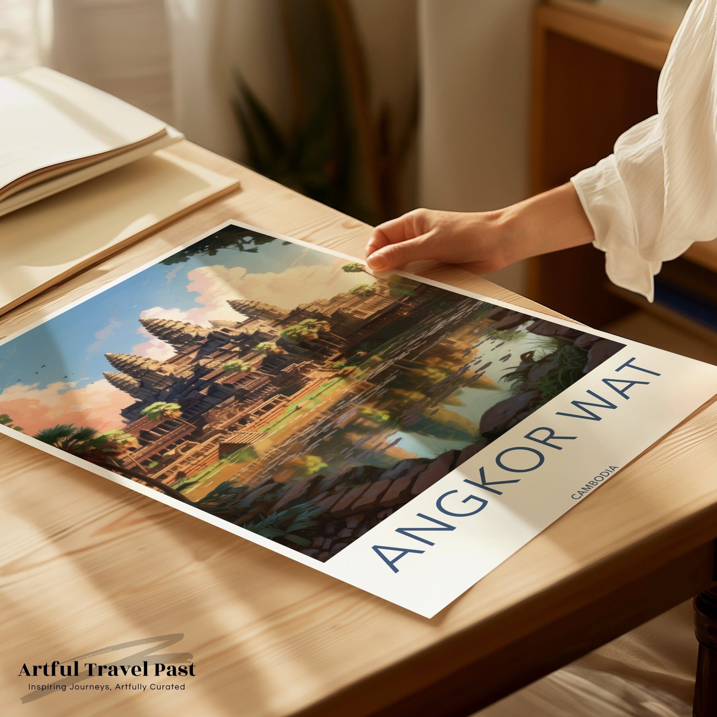 Wall Art Angkor Wat Poster | Cambodia Wall Art | Asia Decor