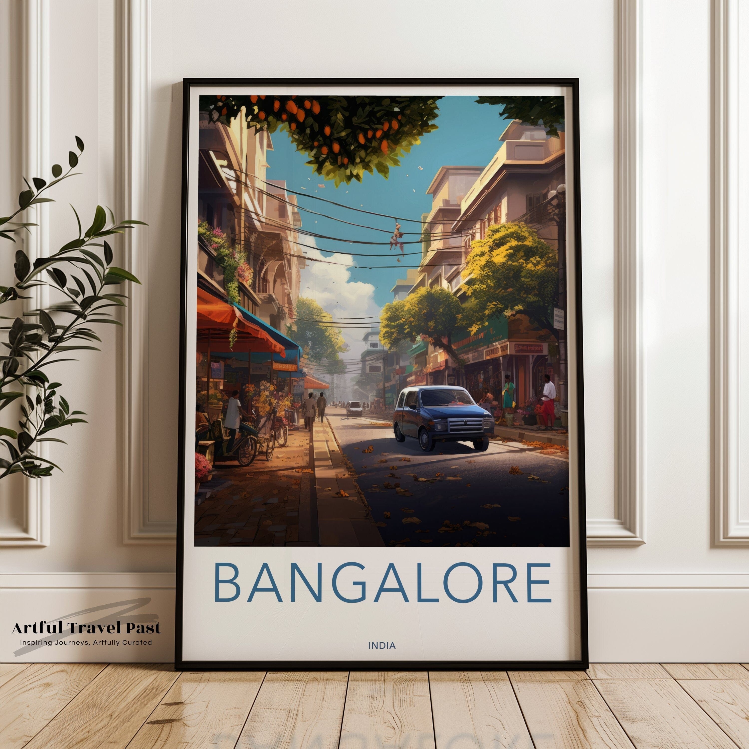 Wall Art Bangalore Poster | India Wall Art | South Asia Decor