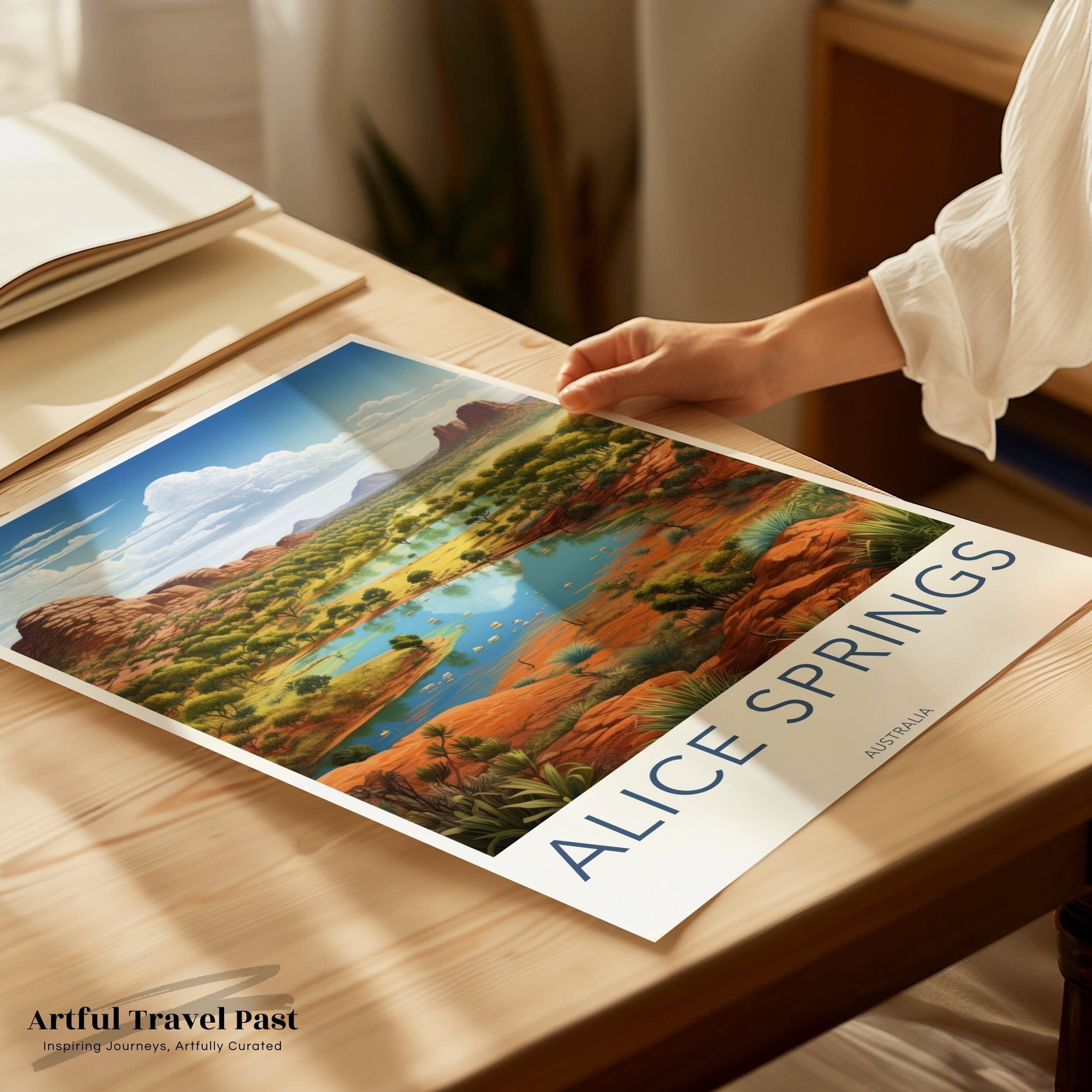 Wall Art Alice Springs Poster | Oceania Decor | Australia Wall Art