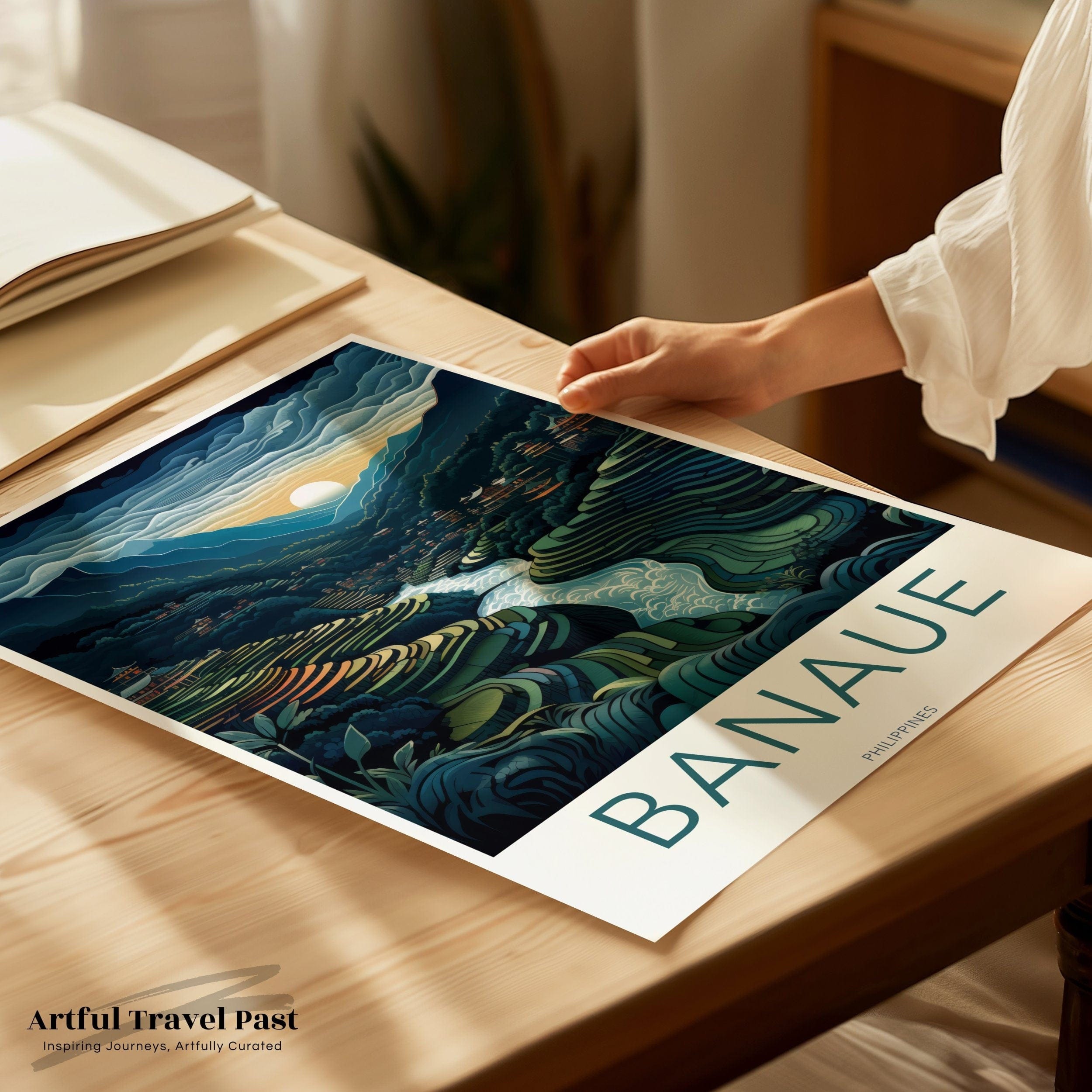 Wall Art Banaue Poster | Philippines Wall Art | Asia Decor