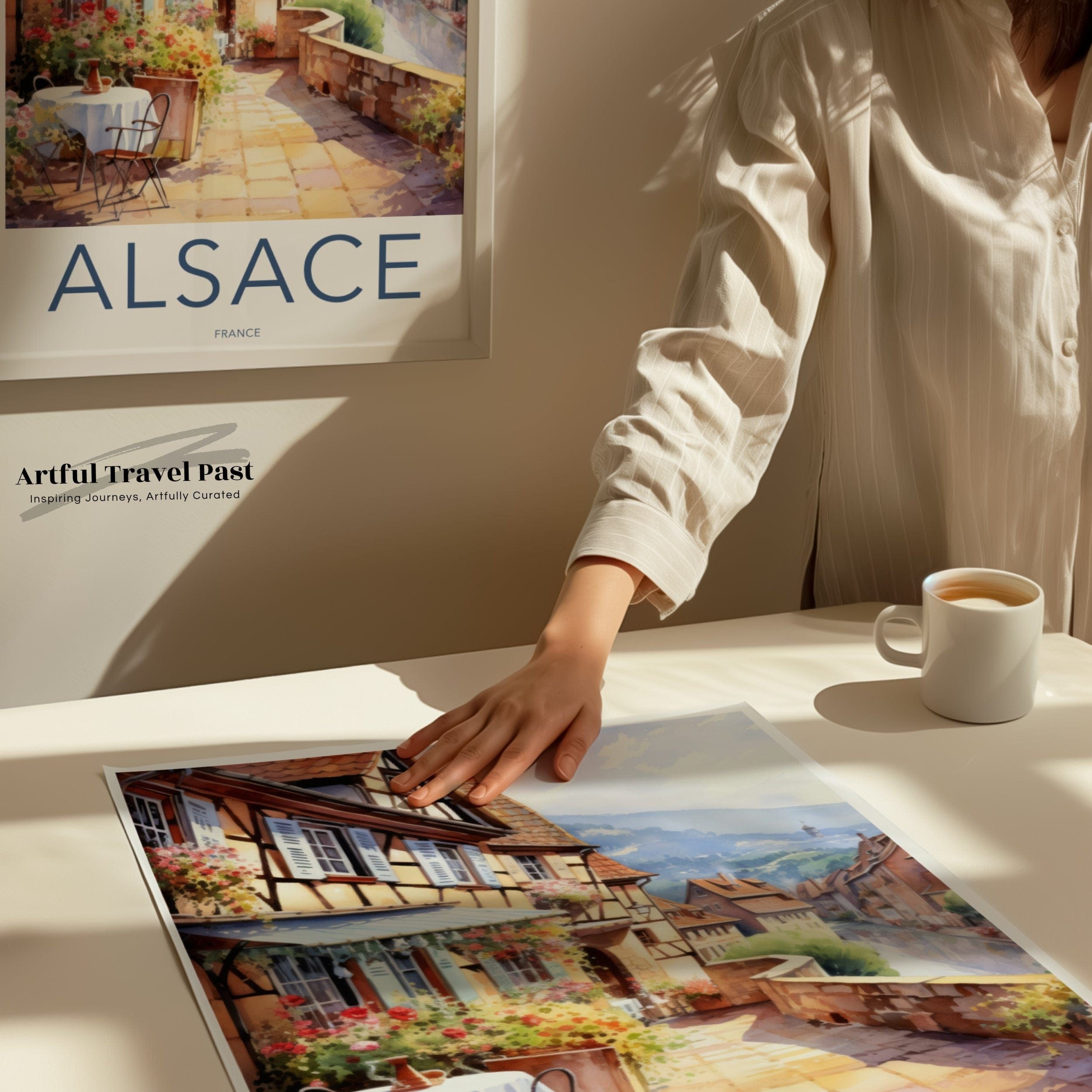 Wall Art Alsace Poster | France Wall Art | Europe Decor