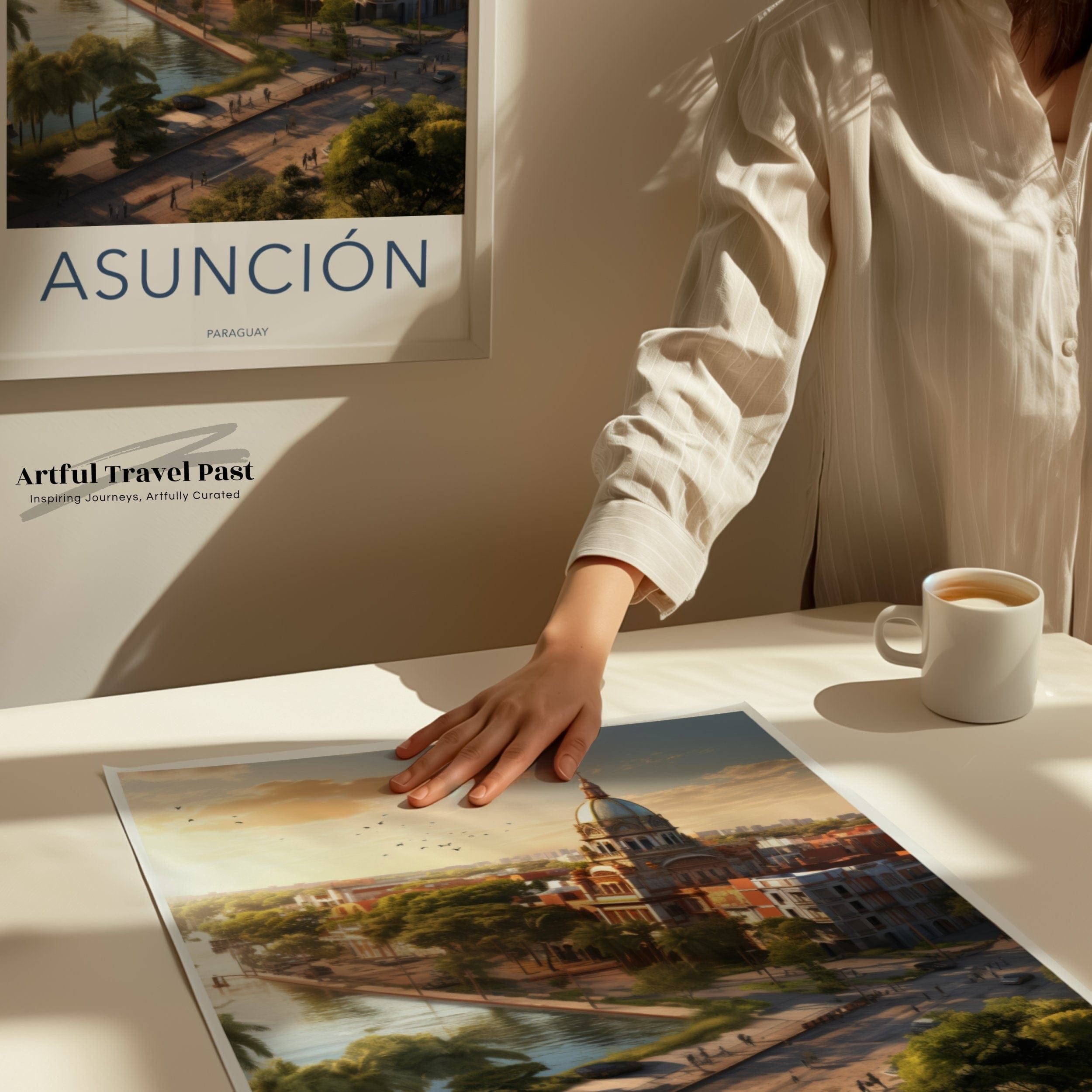 Wall Art Asunción Poster | Paraguay Wall Art | South America Decor