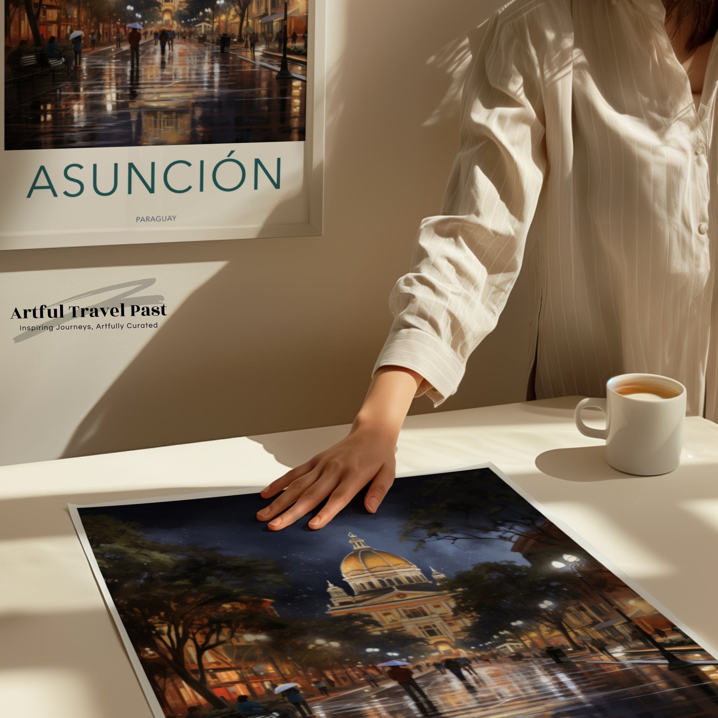 Wall Art Asunción Poster | Paraguay Wall Art | South America Decor