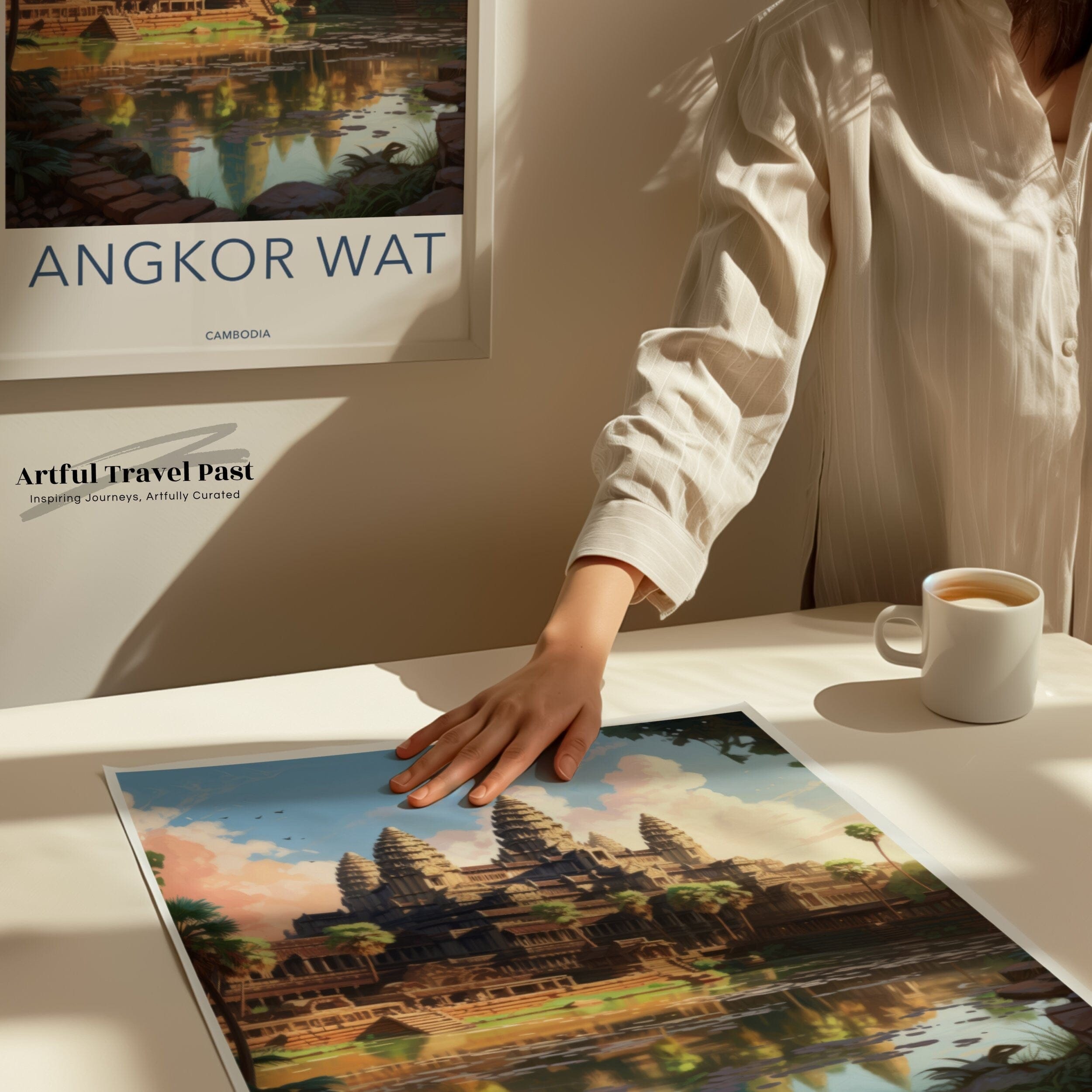 Wall Art Angkor Wat Poster | Cambodia Wall Art | Asia Decor