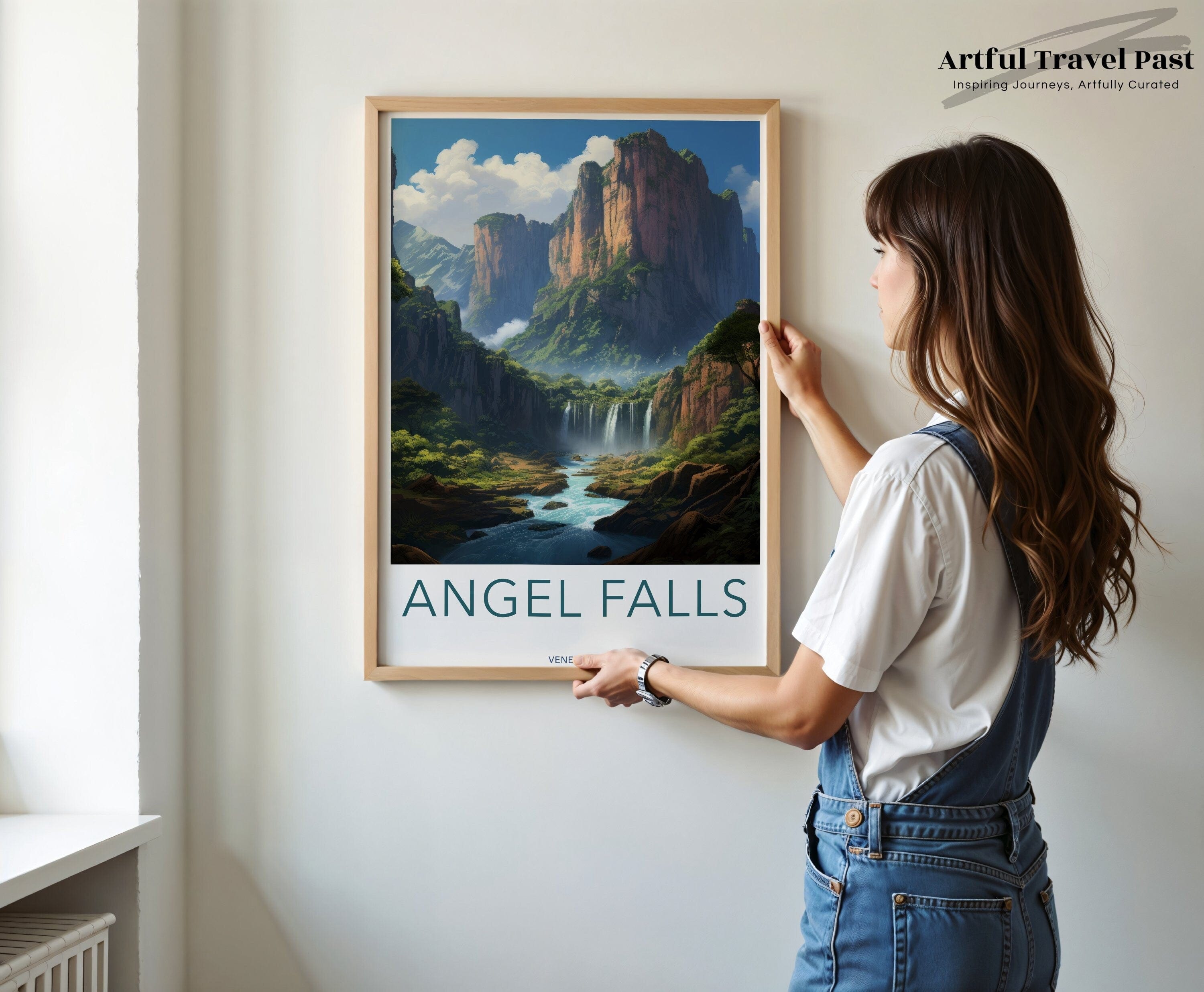 Wall Art Angel Falls Poster | Venezuela Wall Art | Latin America Decor