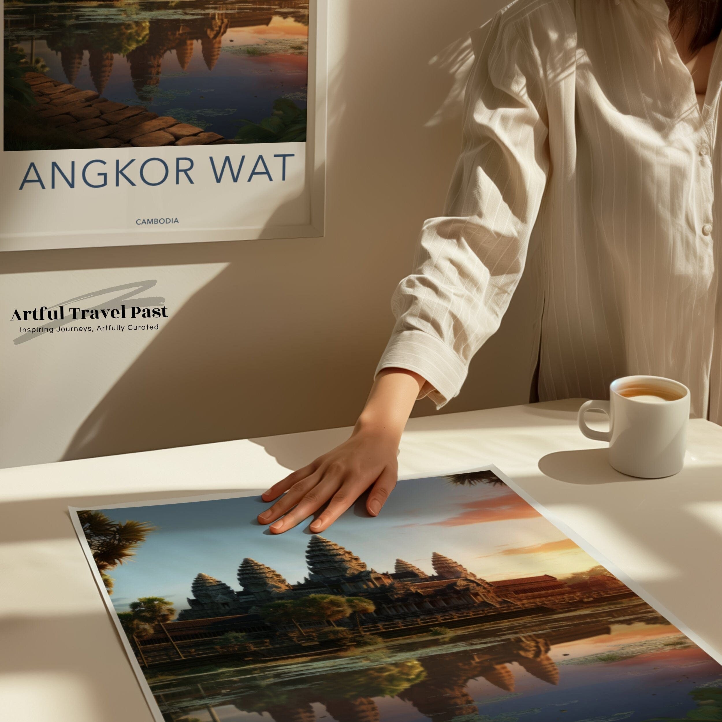 Wall Art Angkor Wat Poster | Cambodia Wall Art | Asia Decor