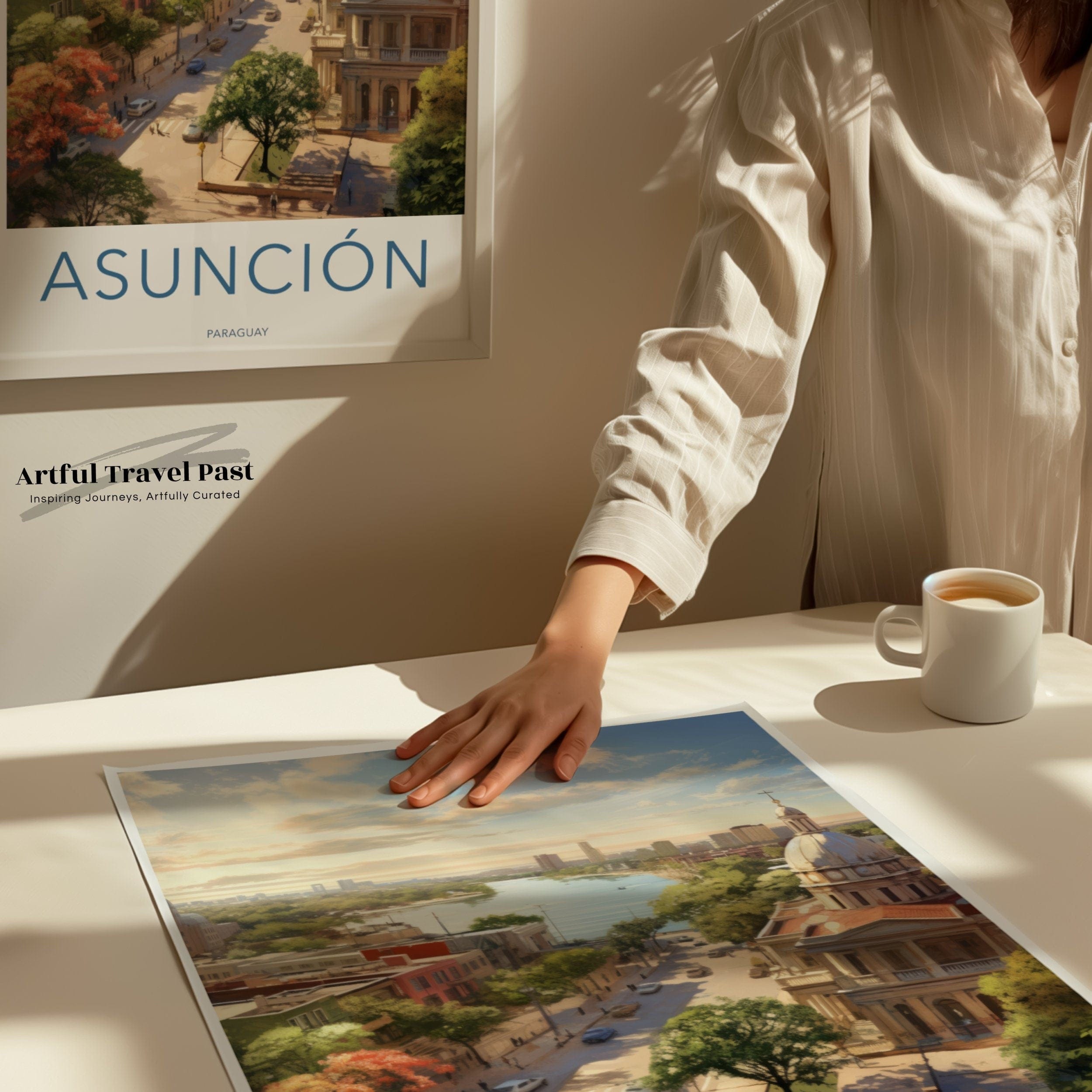 Wall Art Asunción Poster | Paraguay Wall Art | South America Decor