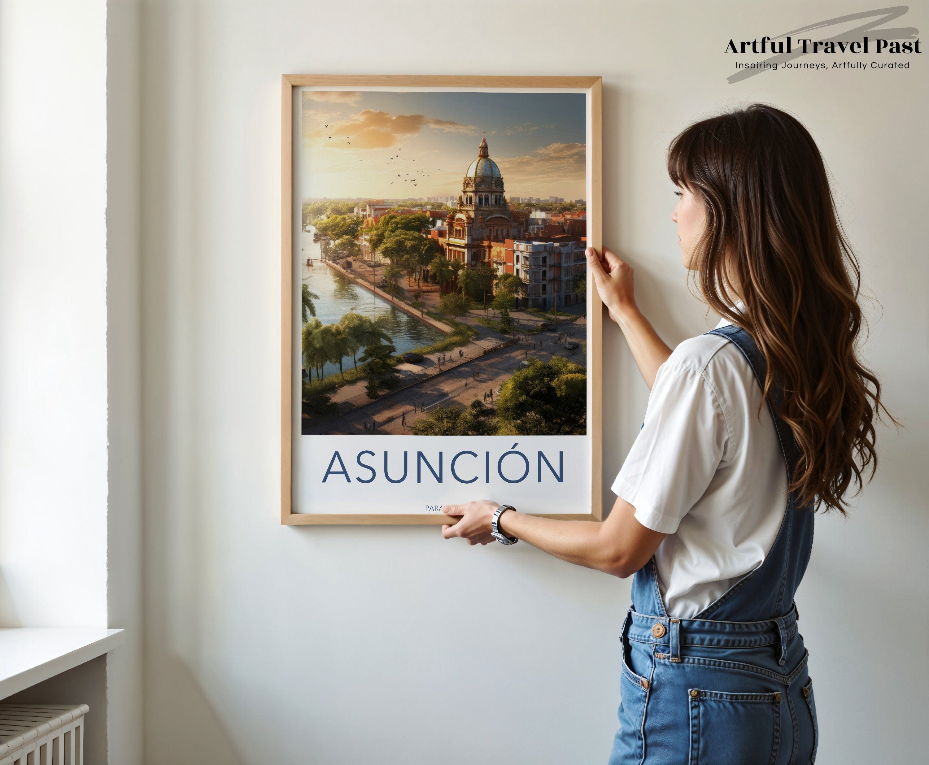 Wall Art Asunción Poster | Paraguay Wall Art | South America Decor