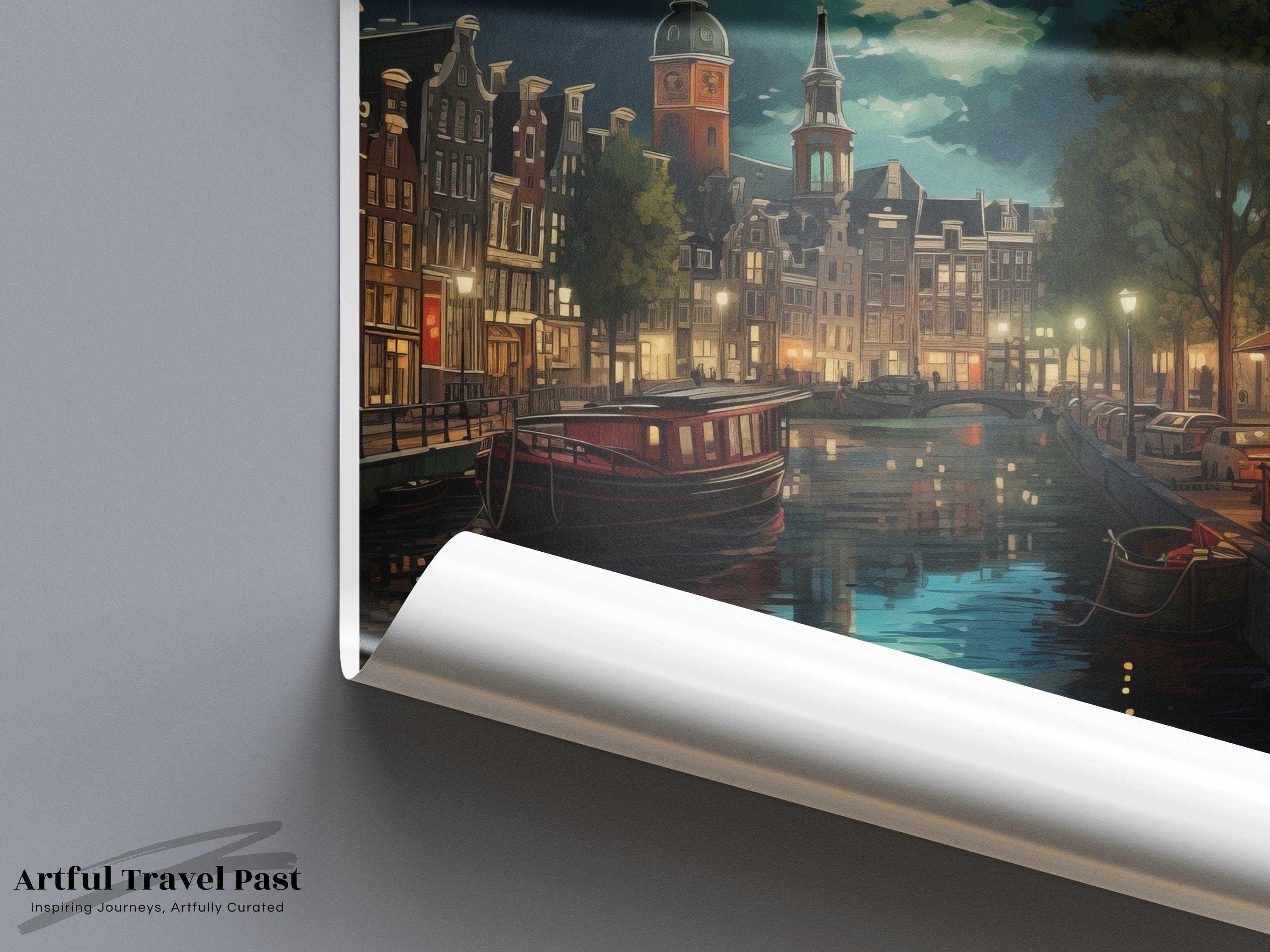 Wall Art Amsterdam Poster | Netherlands Wall Art | Europe Decor