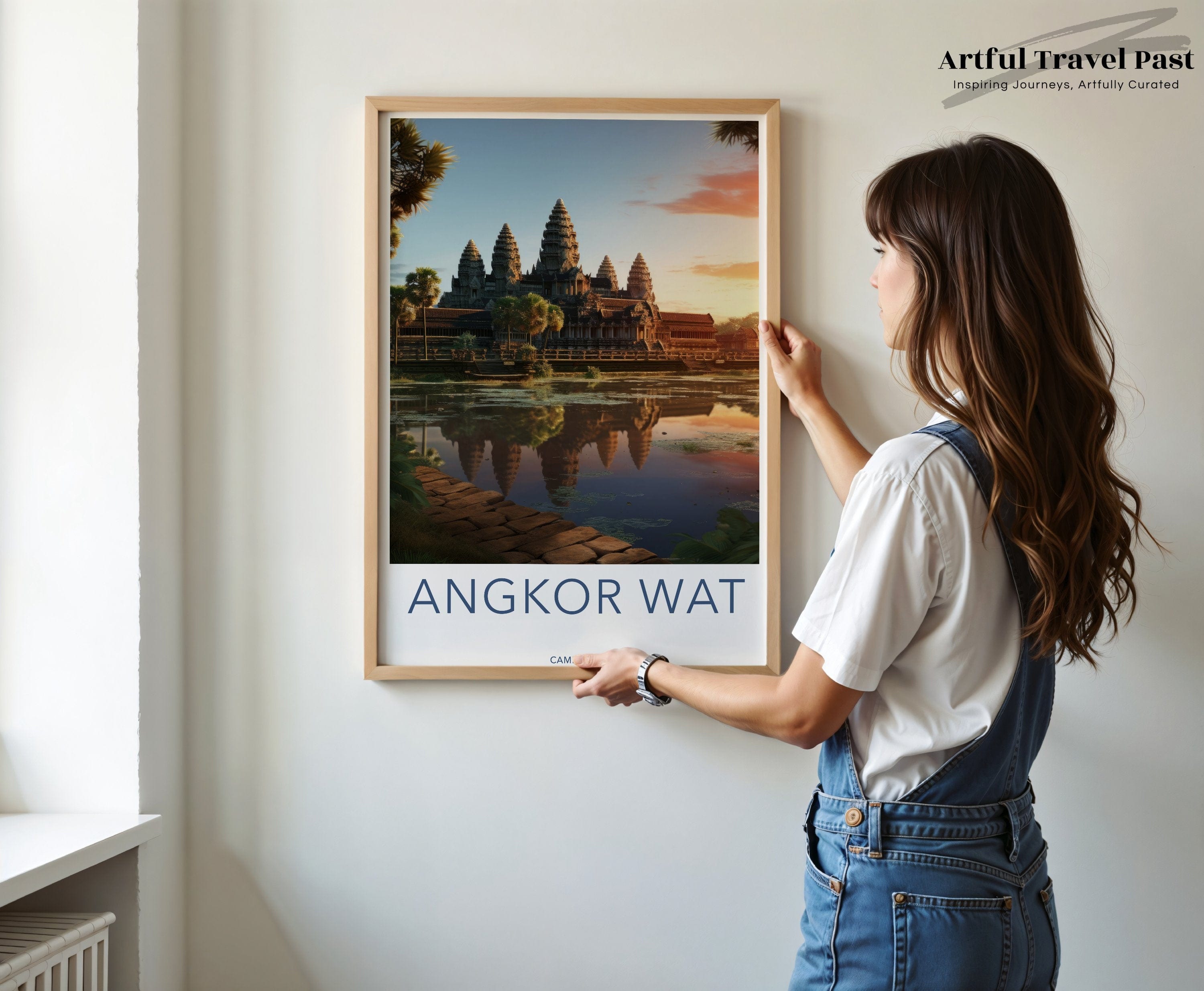 Wall Art Angkor Wat Poster | Cambodia Wall Art | Asia Decor