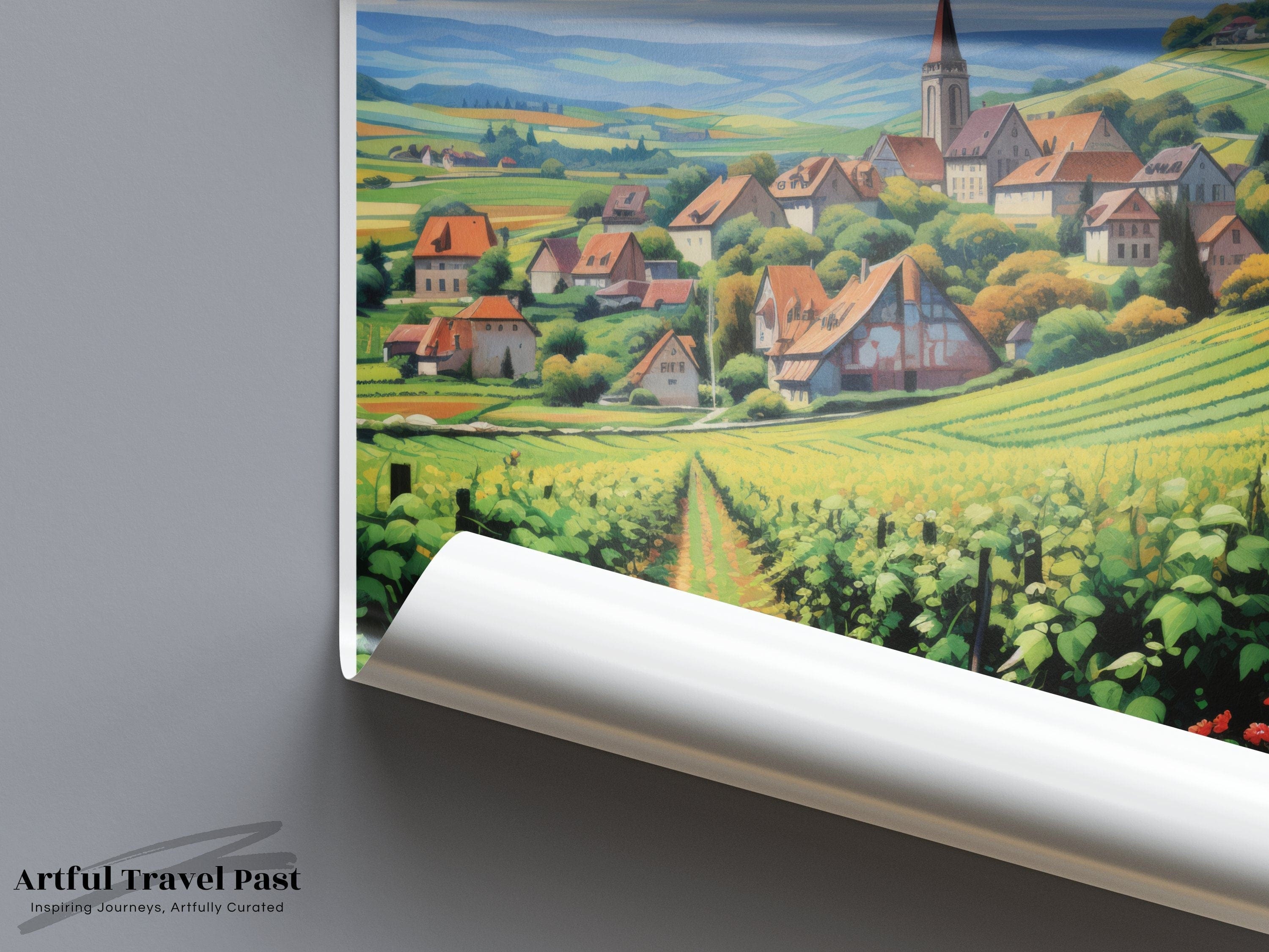 Wall Art Alsace Poster | French Countryside | France Wall Art