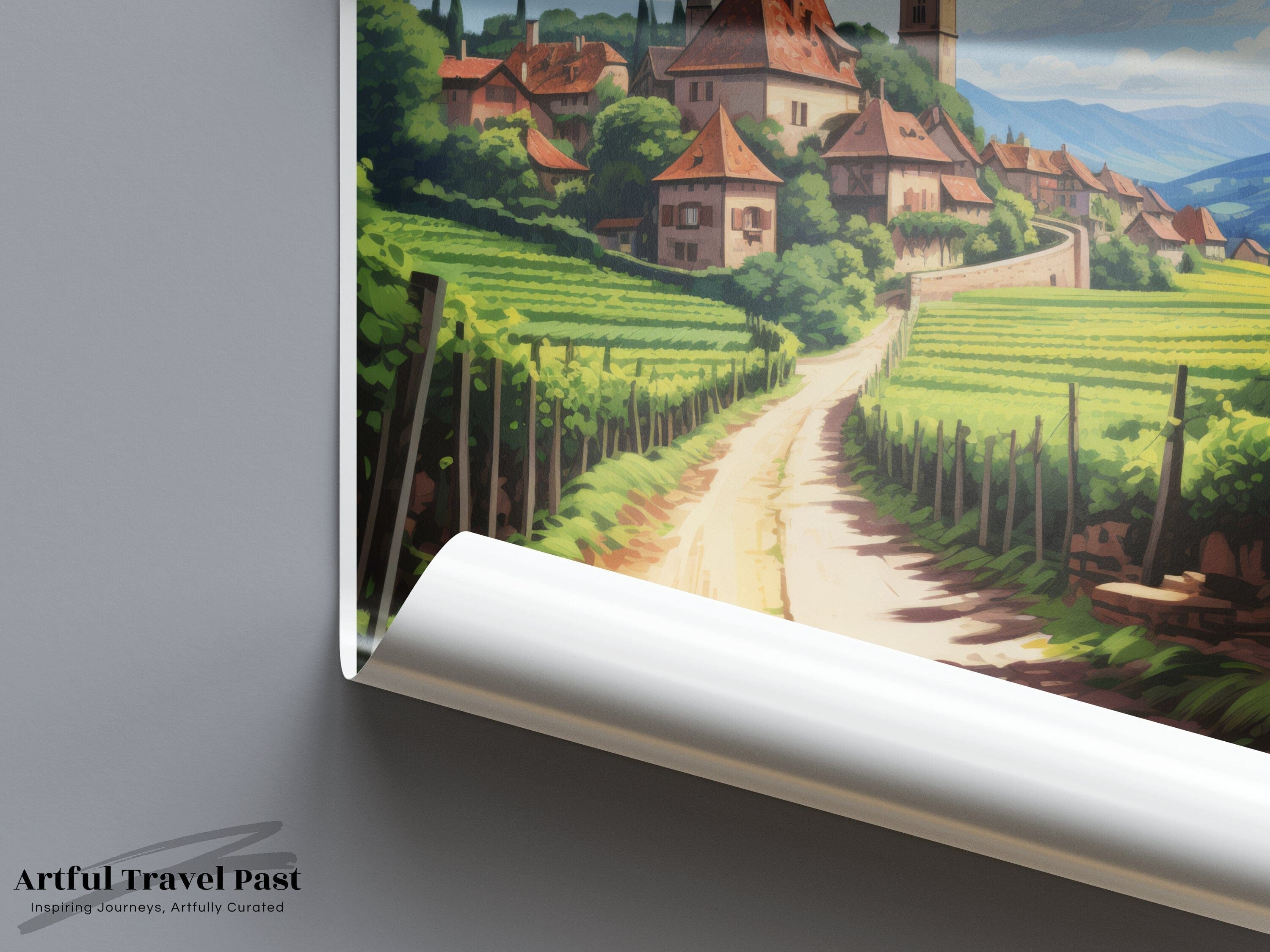 Wall Art Alsace Poster | France Wall Art | Europe Decor