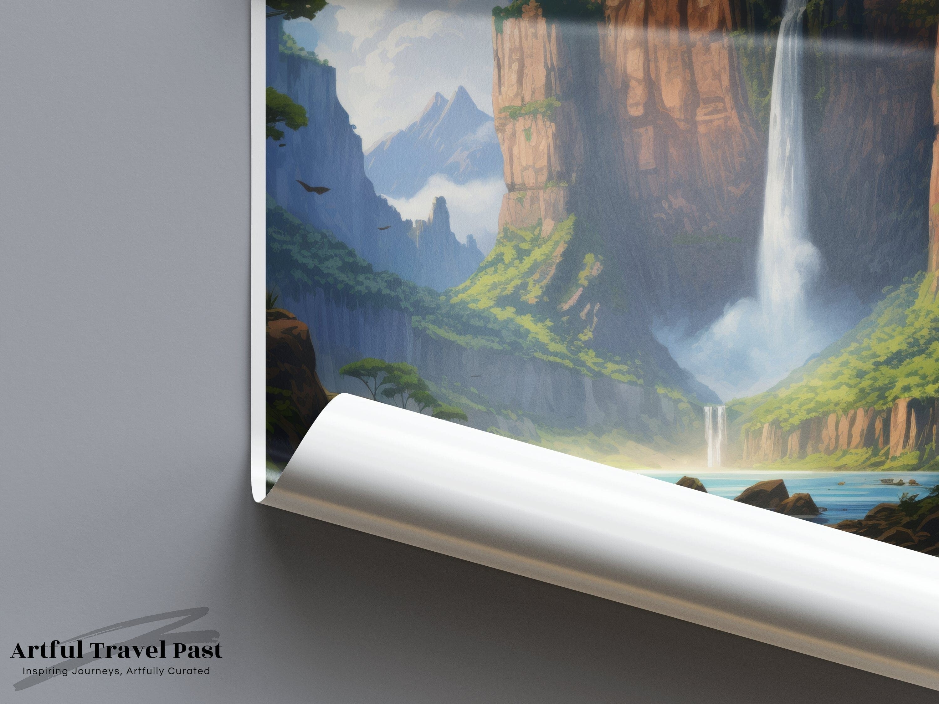 Wall Art Angel Falls Poster | UNESCO Site | Venezuela Wall Art