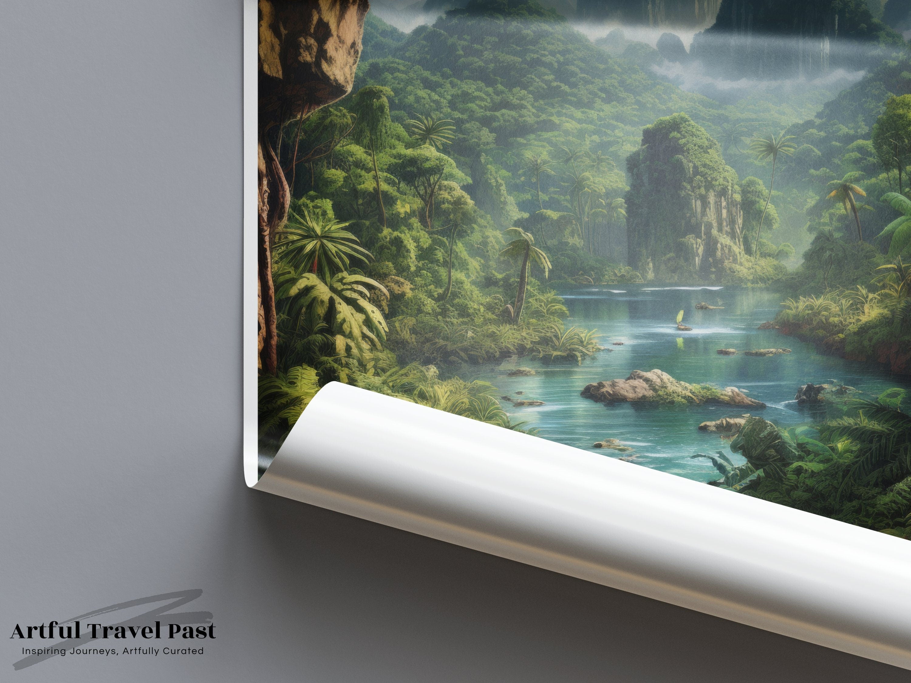 The Amazon Wall Art, Beautiful Wilderness Landscape, Nature Lover's Dream, Scenic Forest Canvas, Art for Travelers, Peru Adventure