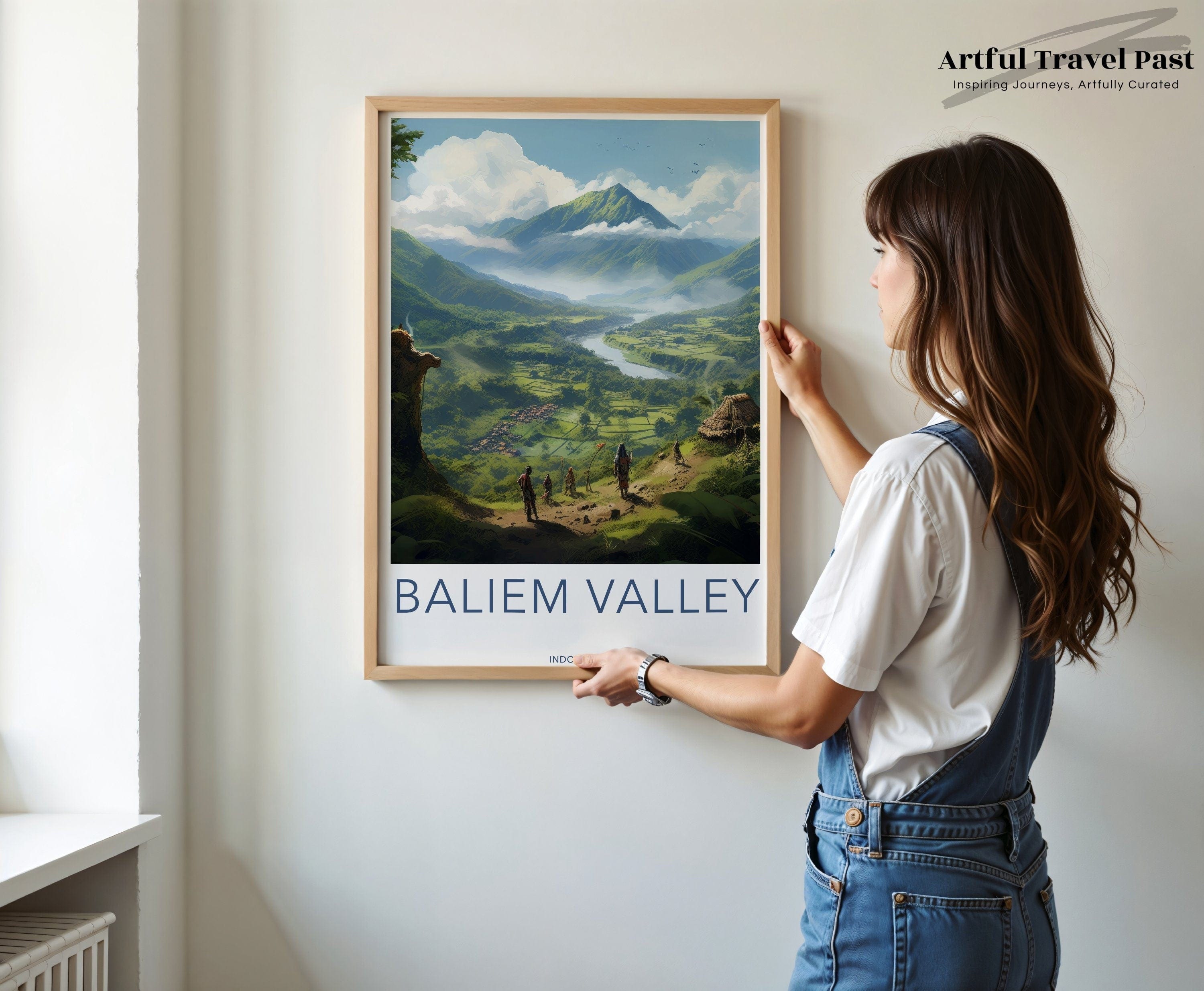 Wall Art Baliem Valley Poster | Indonesia Wall Art | Asia Decor