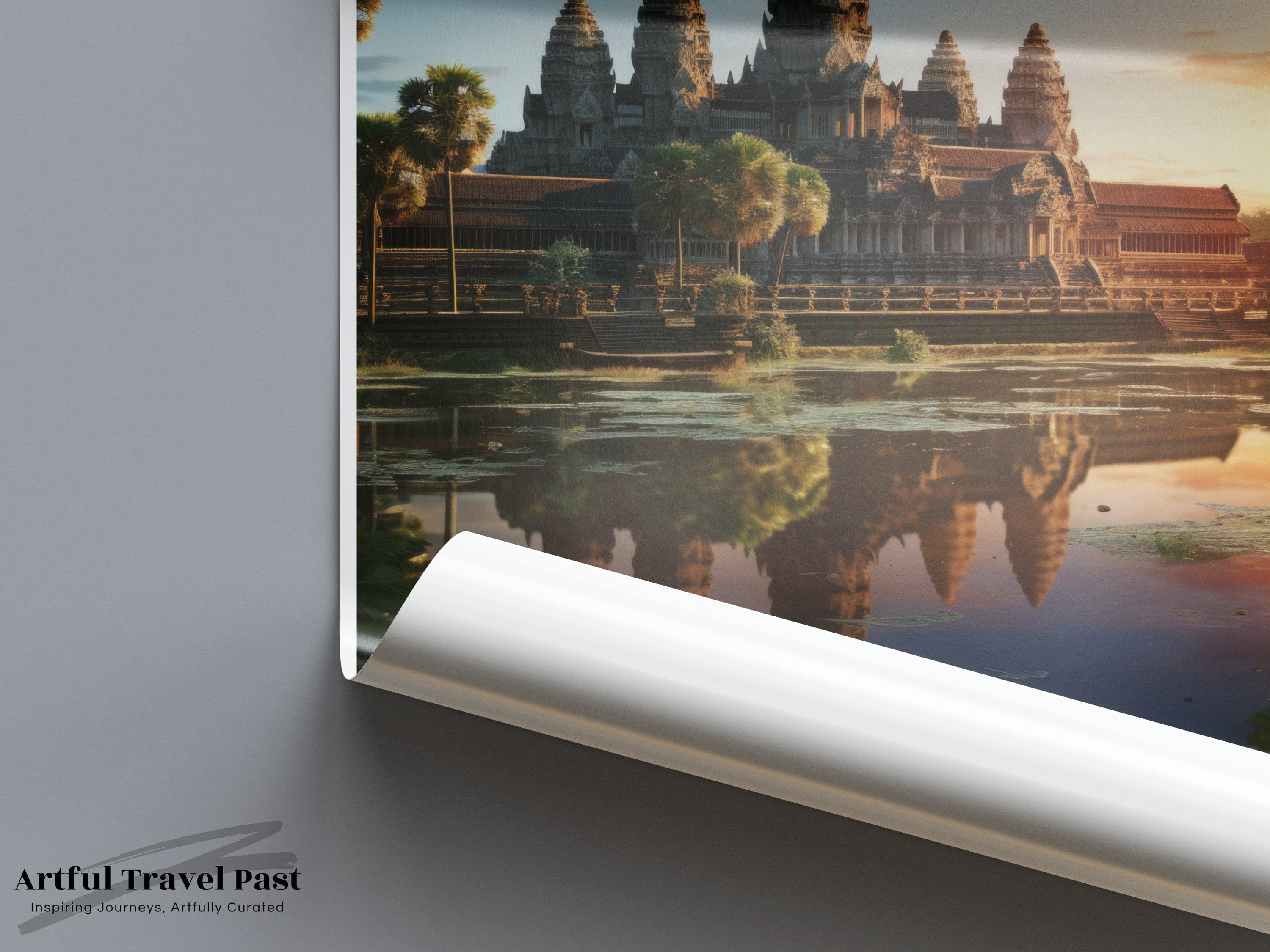 Wall Art Angkor Wat Poster | Cambodia Wall Art | Asia Decor