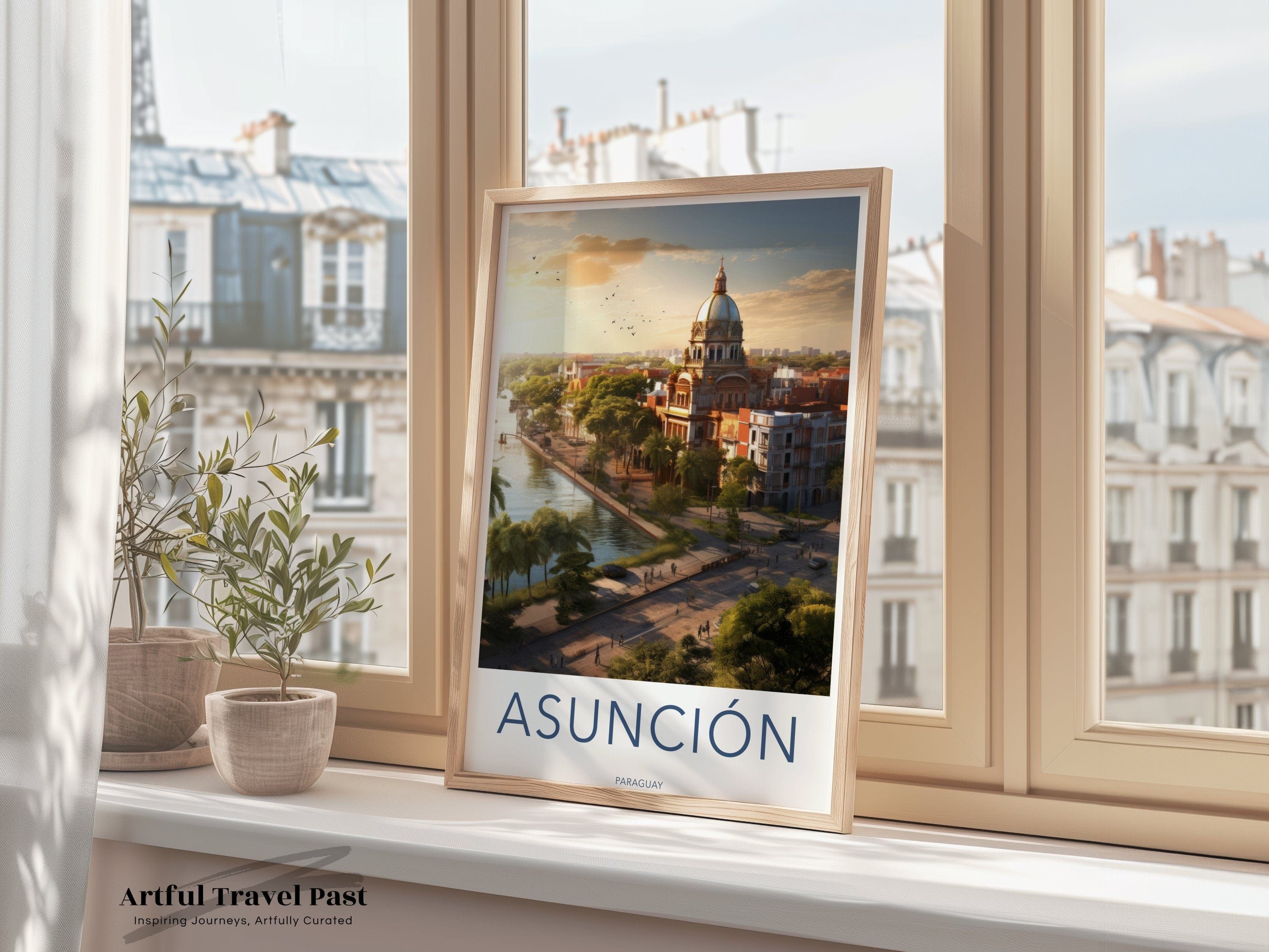 Wall Art Asunción Poster | Paraguay Wall Art | South America Decor