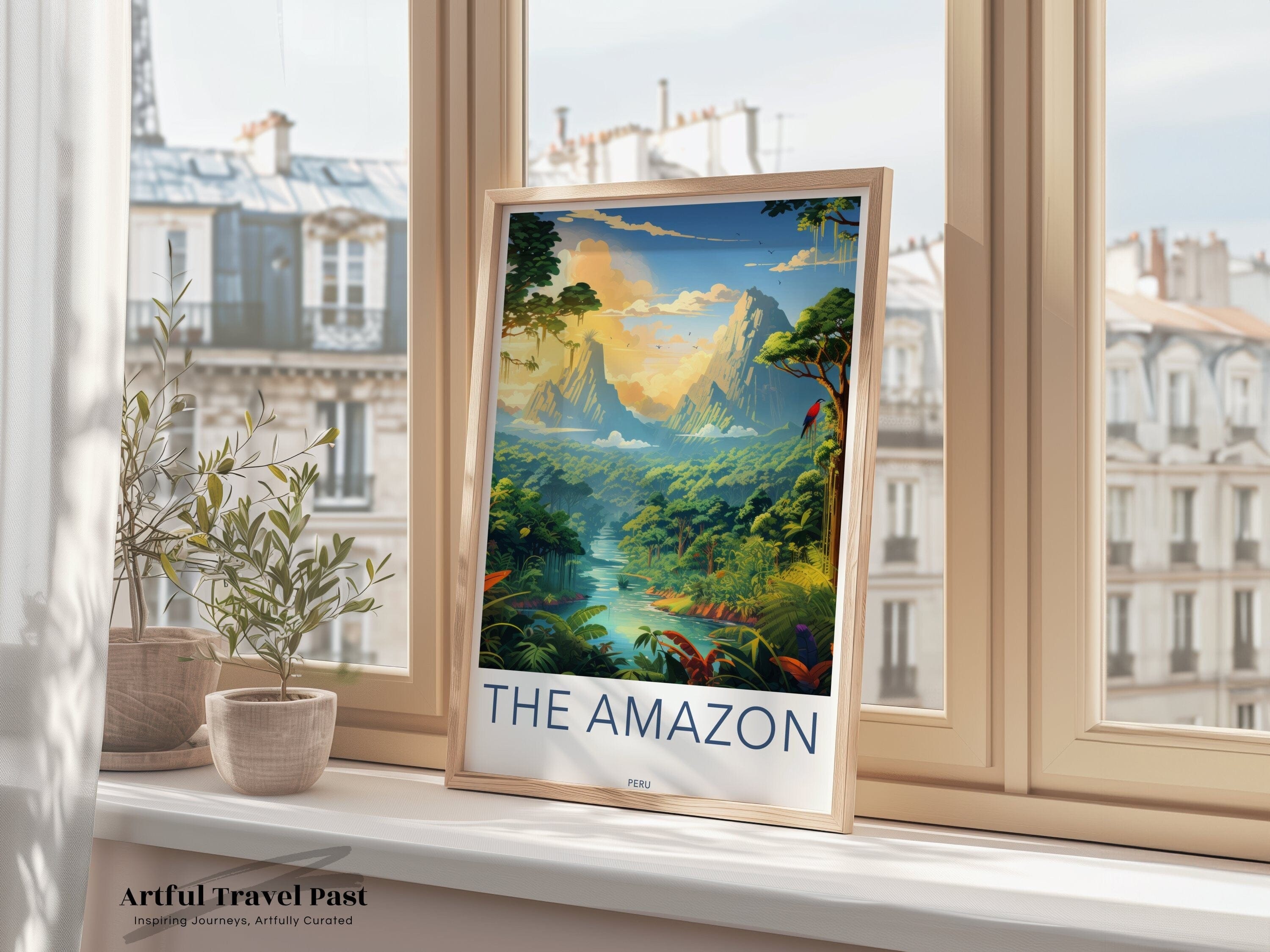 Wall Art Amazon Rainforest Poster | Peru Wall Art | Latin America Decor