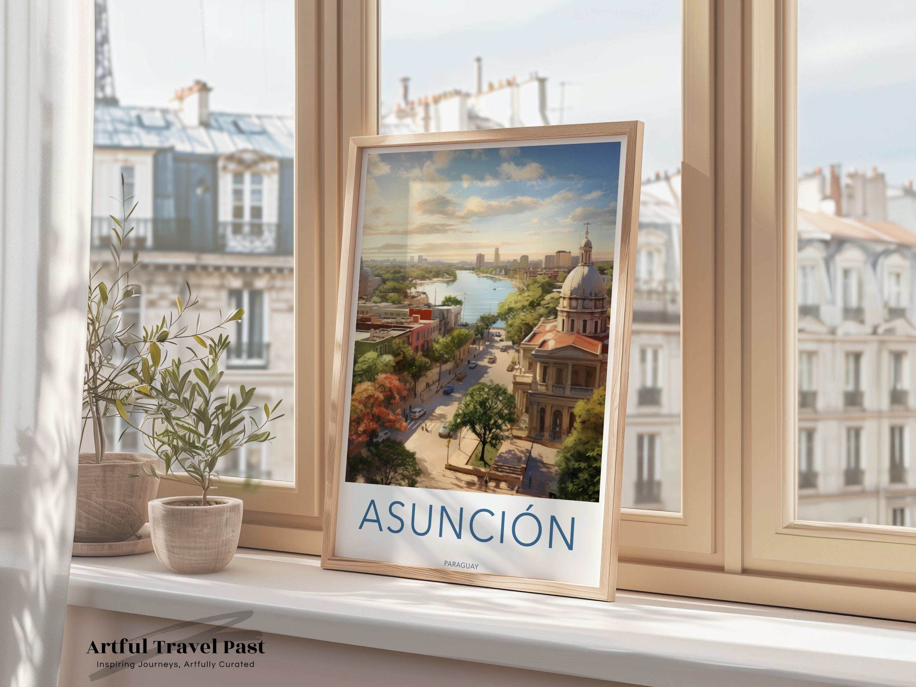 Wall Art Asunción Poster | Paraguay Wall Art | South America Decor