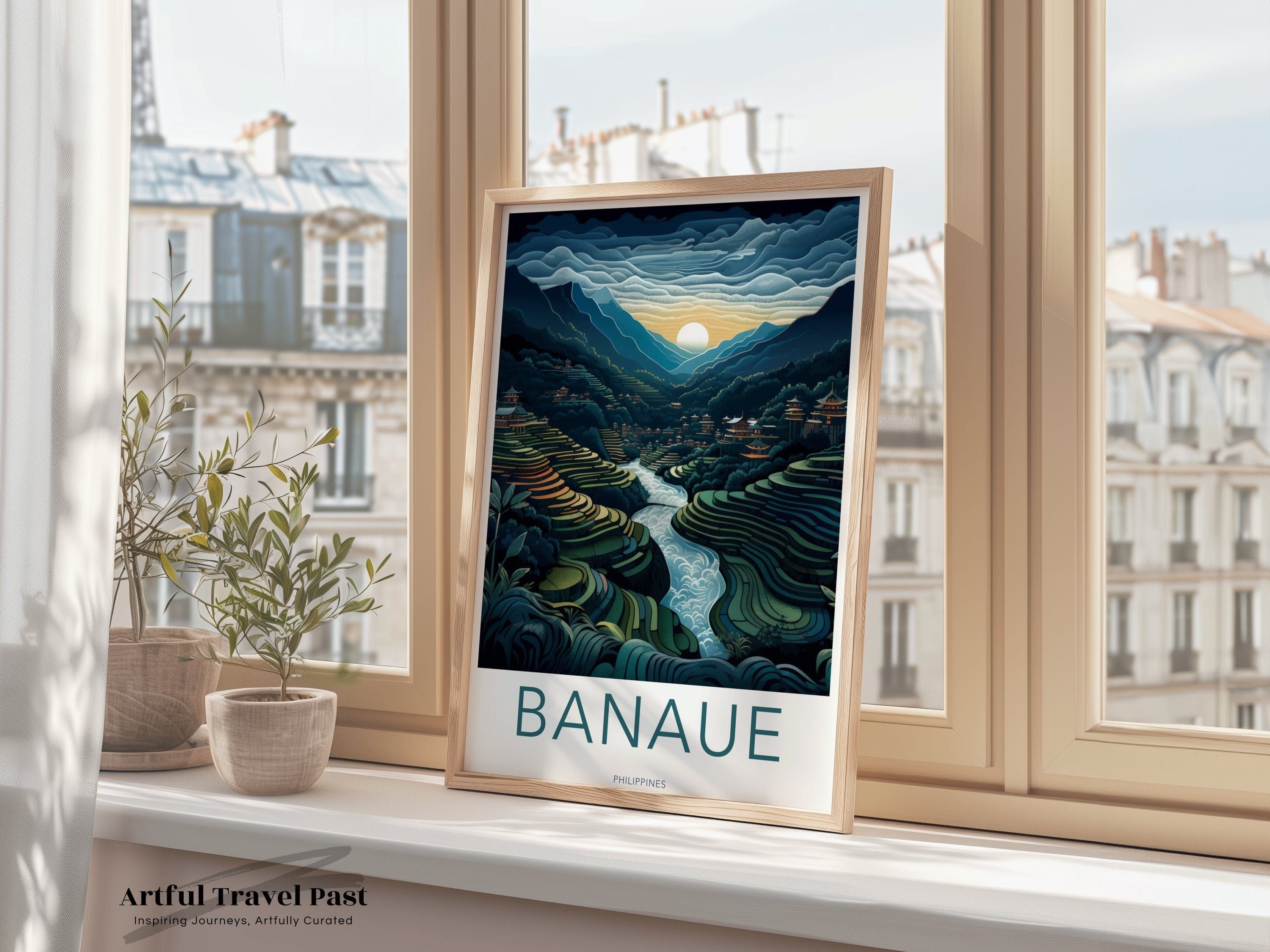 Wall Art Banaue Poster | Philippines Wall Art | Asia Decor