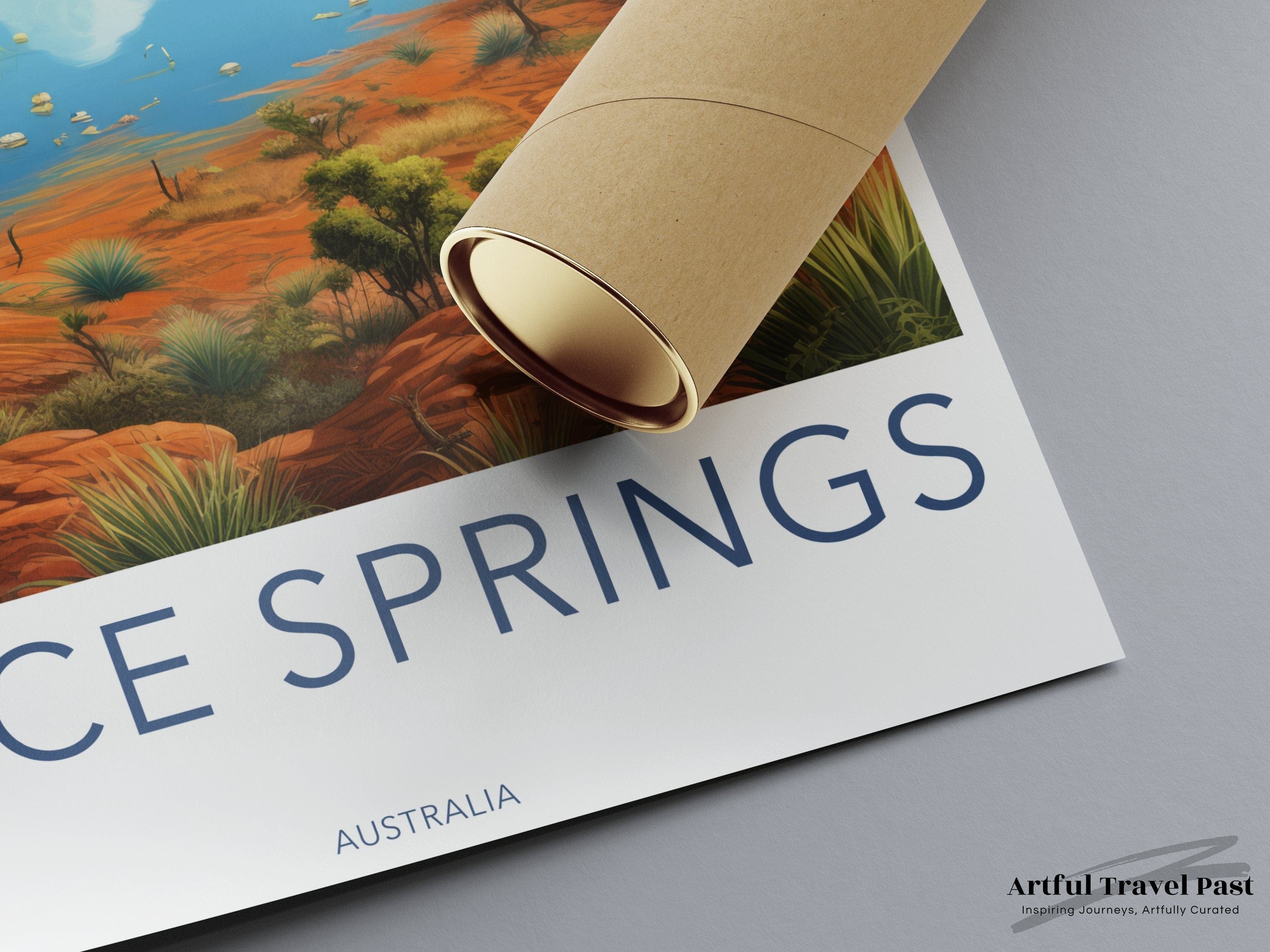 Wall Art Alice Springs Poster | Oceania Decor | Australia Wall Art