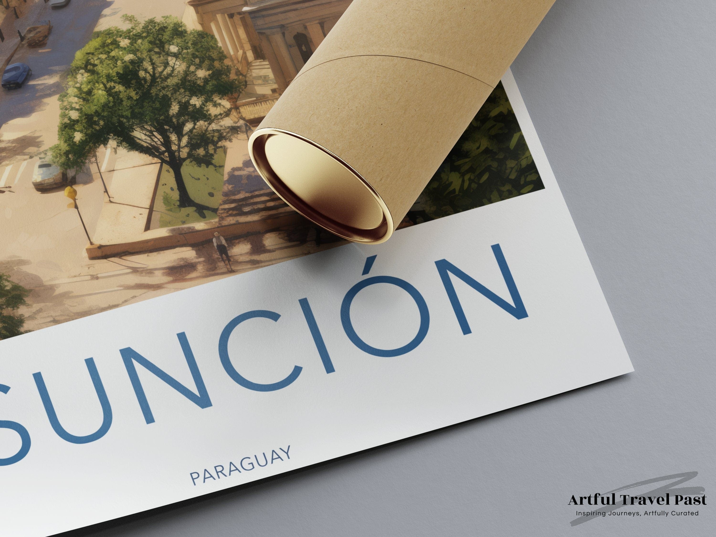 Wall Art Asunción Poster | Paraguay Wall Art | South America Decor