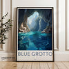 Wall Art Blue Grotto Poster | Italy Wall Art | Europe Decor