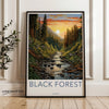 Wall Art Black Forest Poster |  German Woodlands | Germany Wall Art