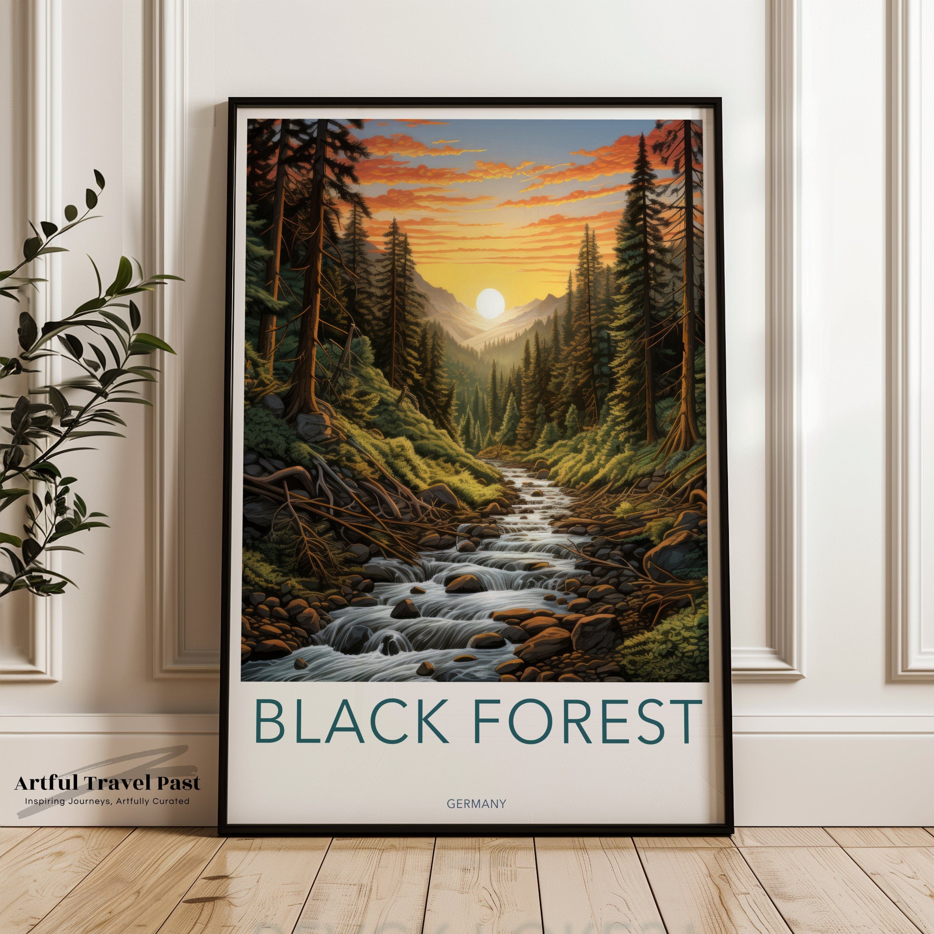 Wall Art Black Forest Poster | European Woodlands | Germany Wall Art